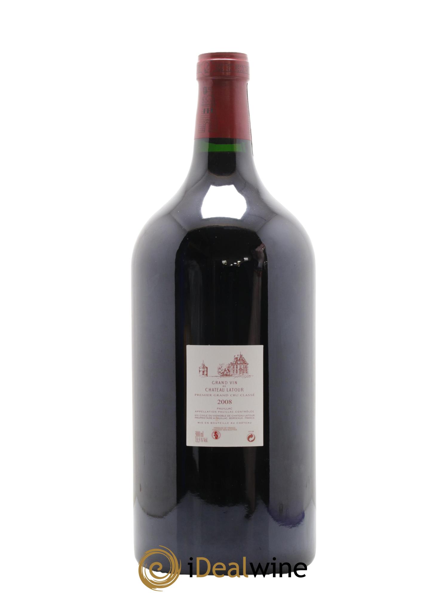 Château Latour 1er Grand Cru Classé 2008 - Lot de 1 double magnum - 2