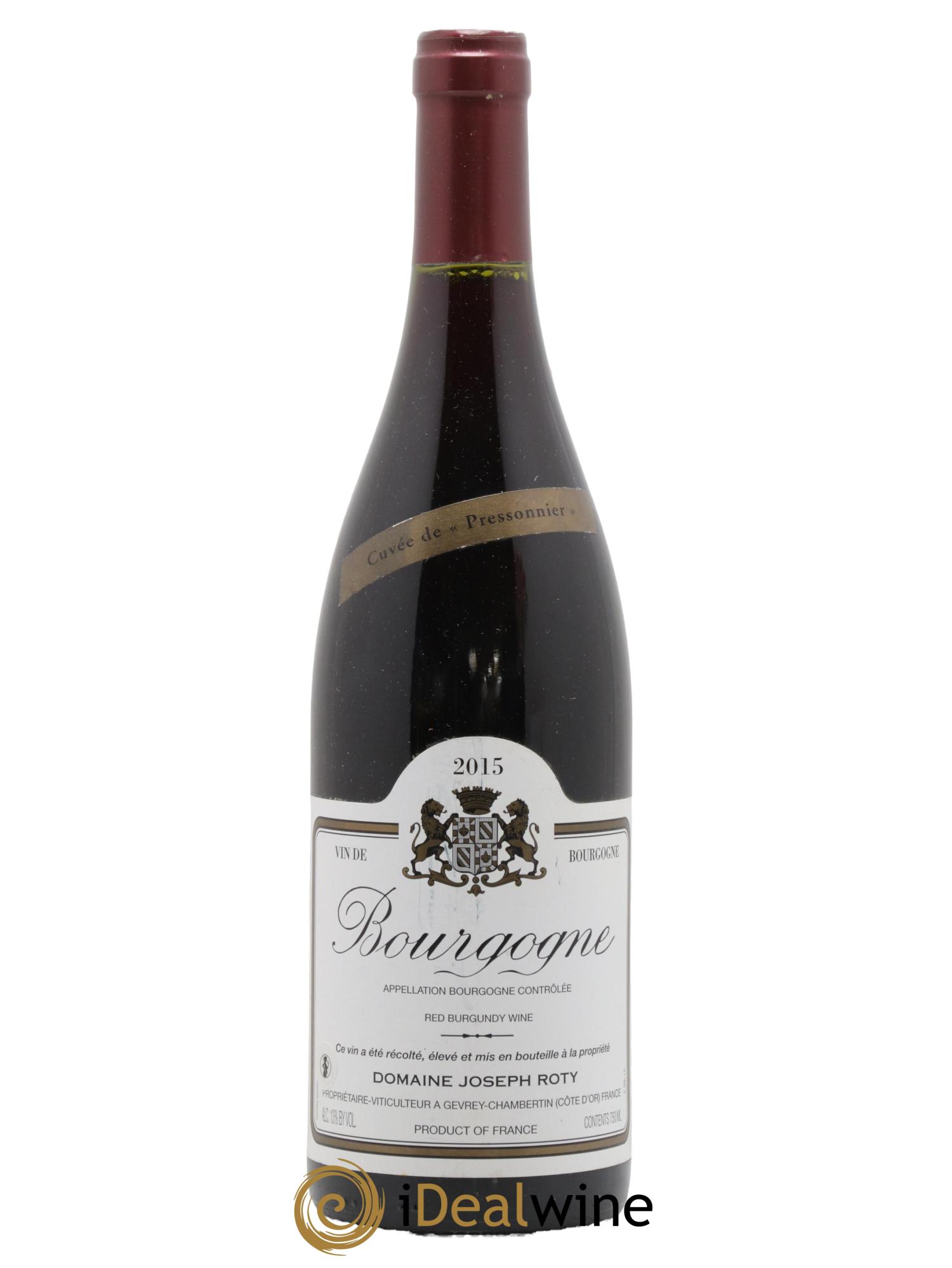 Bourgogne Cuvée de Pressonnier Joseph Roty (Domaine) 2015 - Lot de 1 bouteille - 0