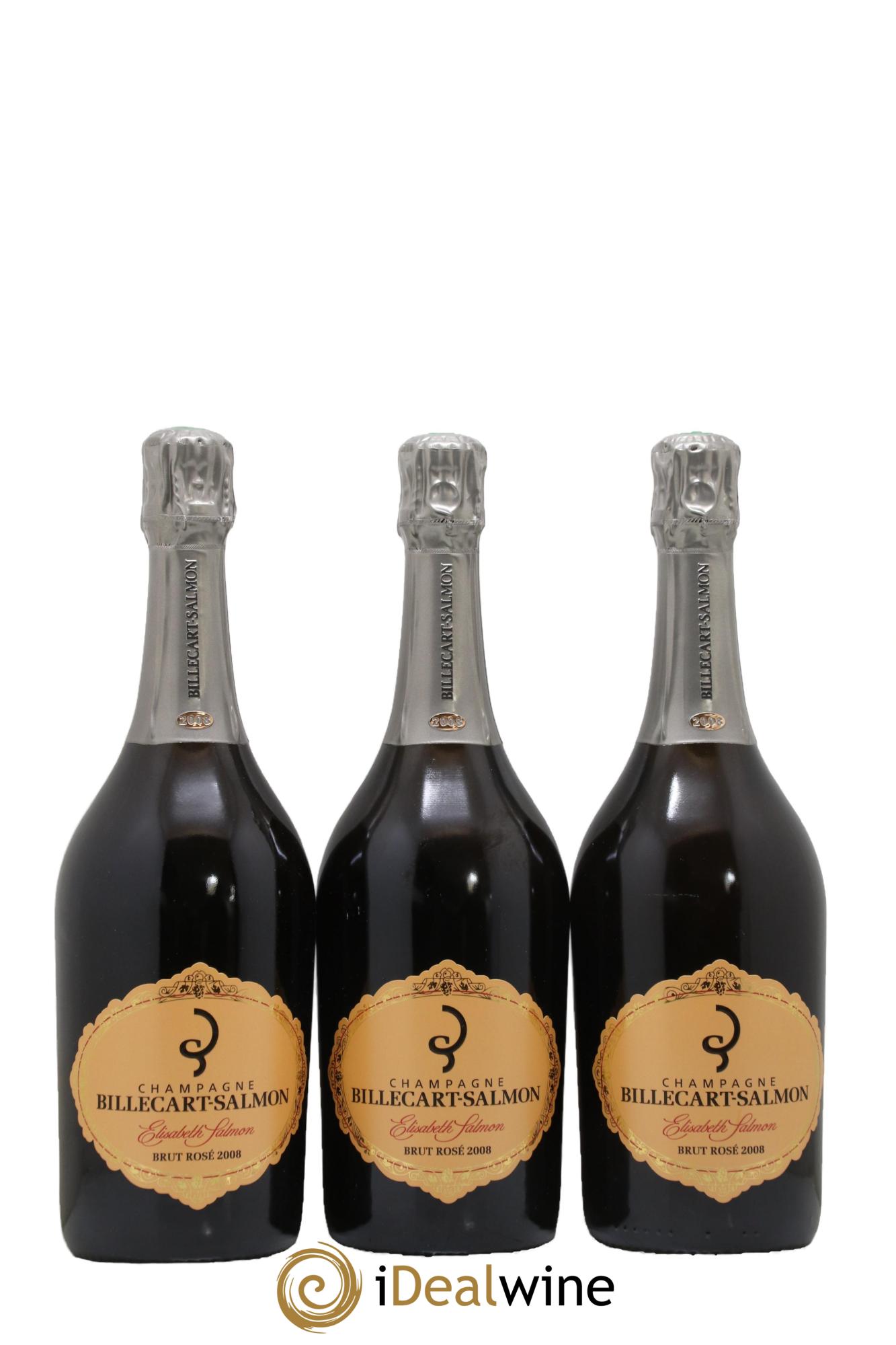 Elisabeth Salmon Billecart-Salmon 2008 - Lot de 3 bouteilles - 0