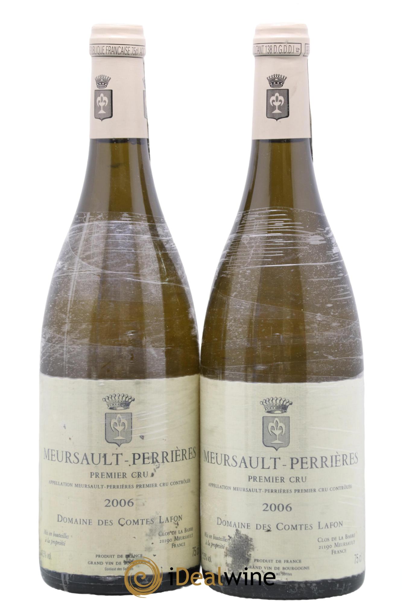 Meursault 1er Cru Perrières Comtes Lafon (Domaine des) 2006 - Lot de 2 bouteilles - 0