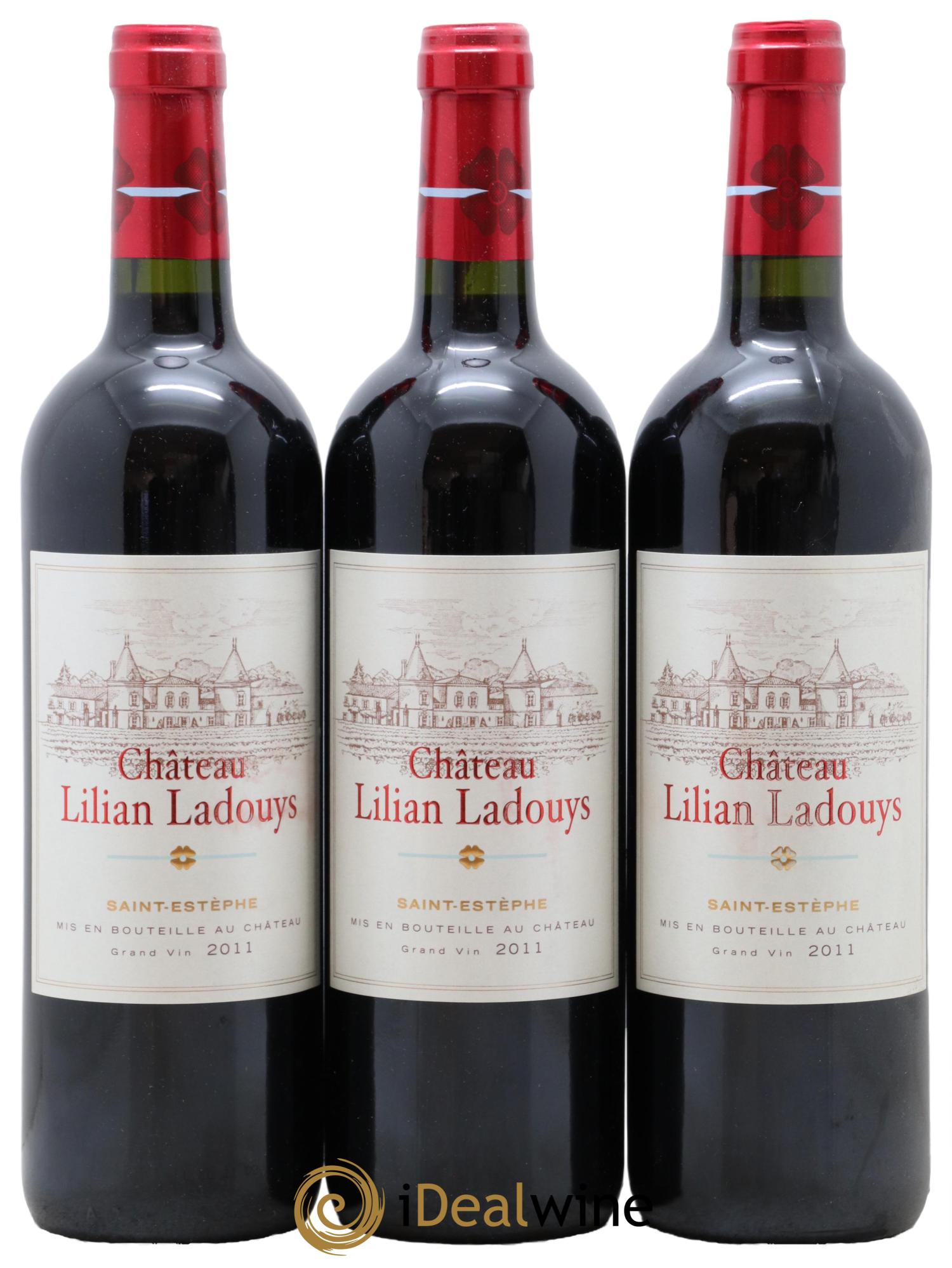 Château Lilian Ladouys Cru Bourgeois  2011 - Lot de 3 bouteilles - 0