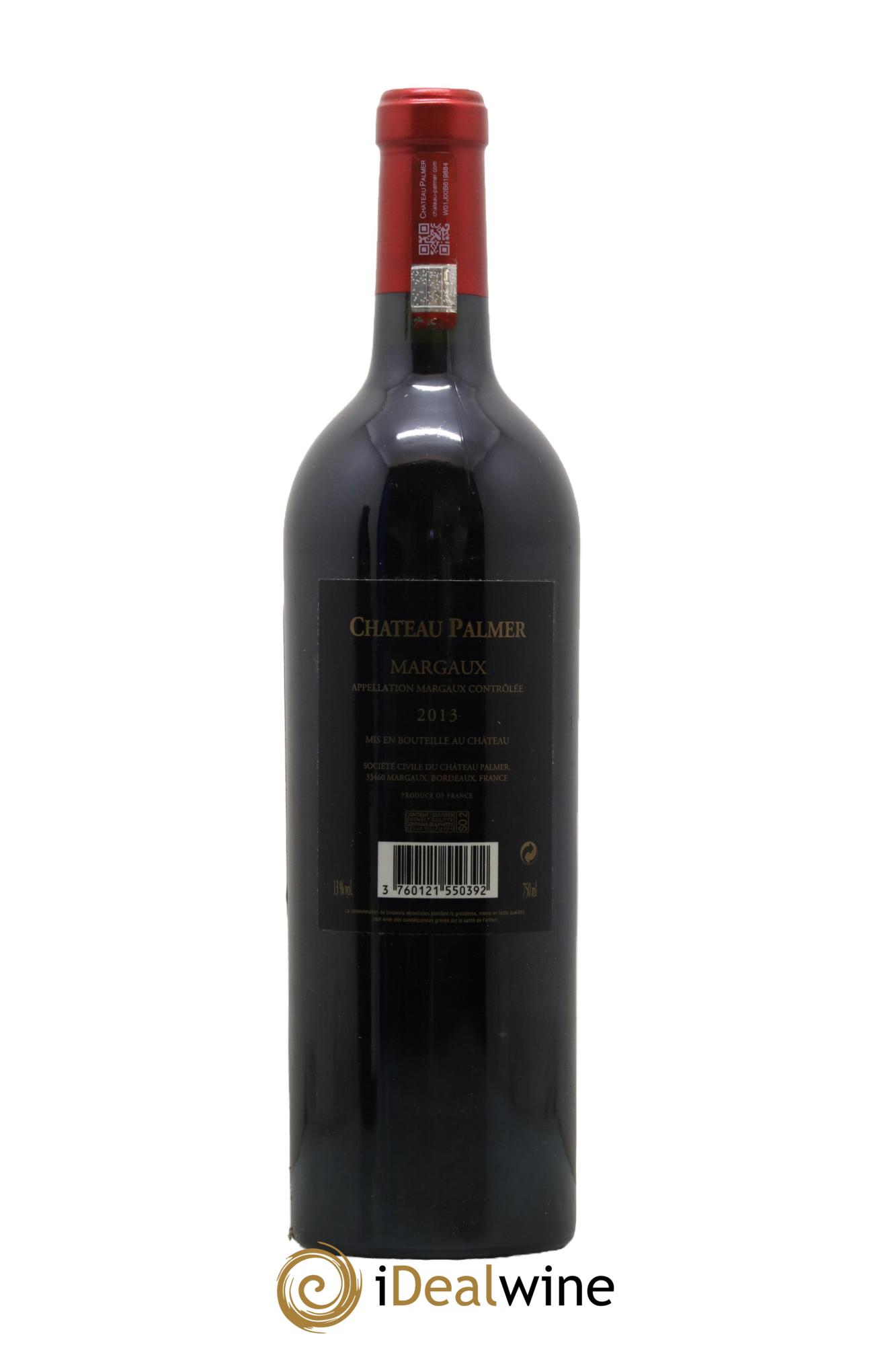 Château Palmer 3ème Grand Cru Classé 2013 - Posten von 1 Flasche - 1