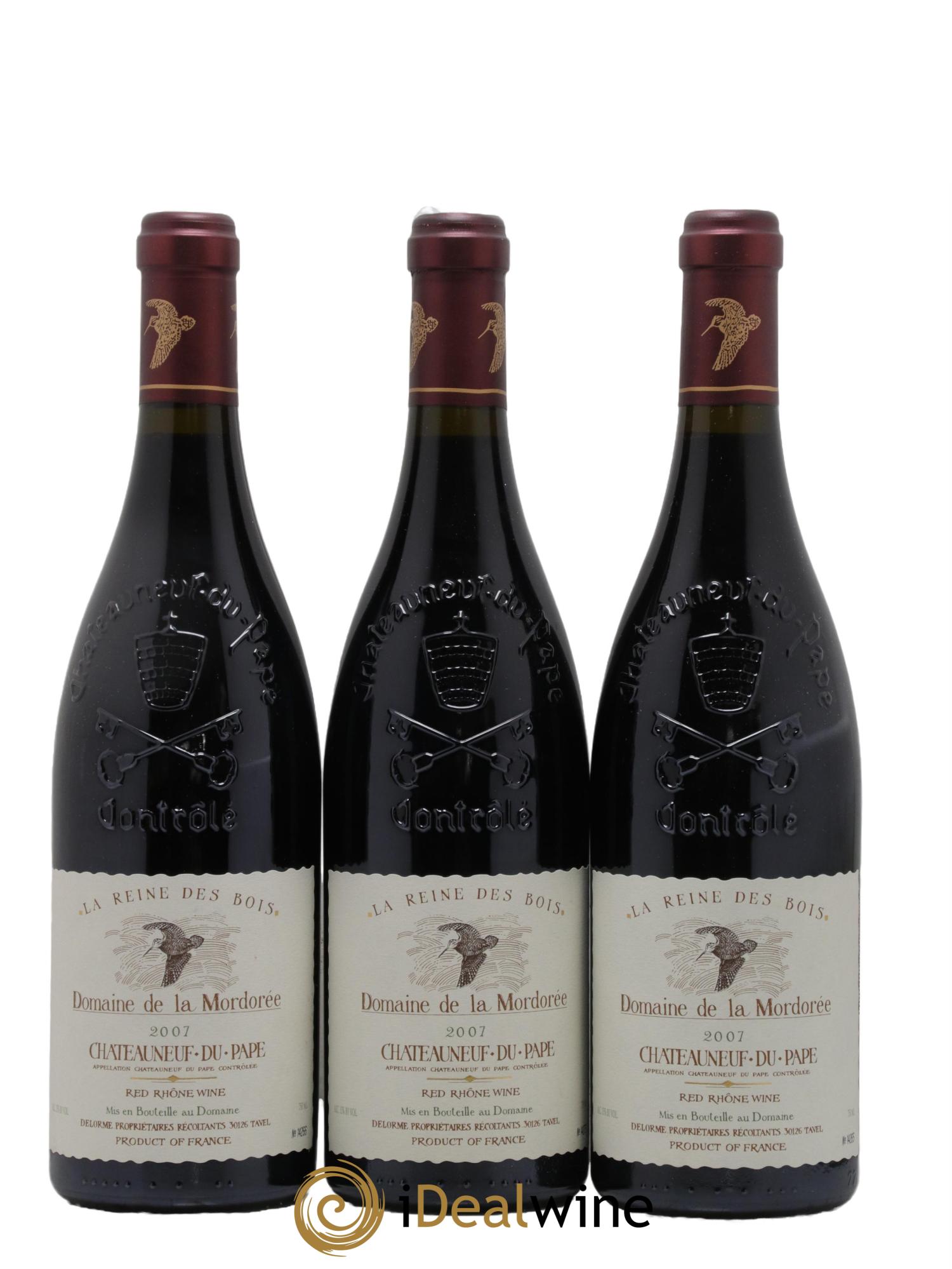 Châteauneuf-du-Pape  Cuvée de la Reine des Bois La Mordorée (Domaine de) 2007 - Lot de 3 bouteilles - 0