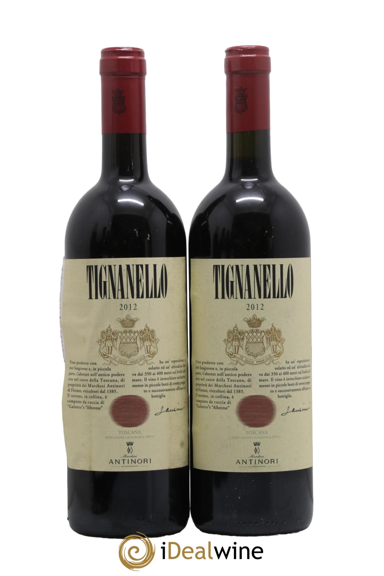 Toscana IGT Tignanello Tenuta Tignanello - Antinori 2012 - Lotto di 2 bottiglie - 0