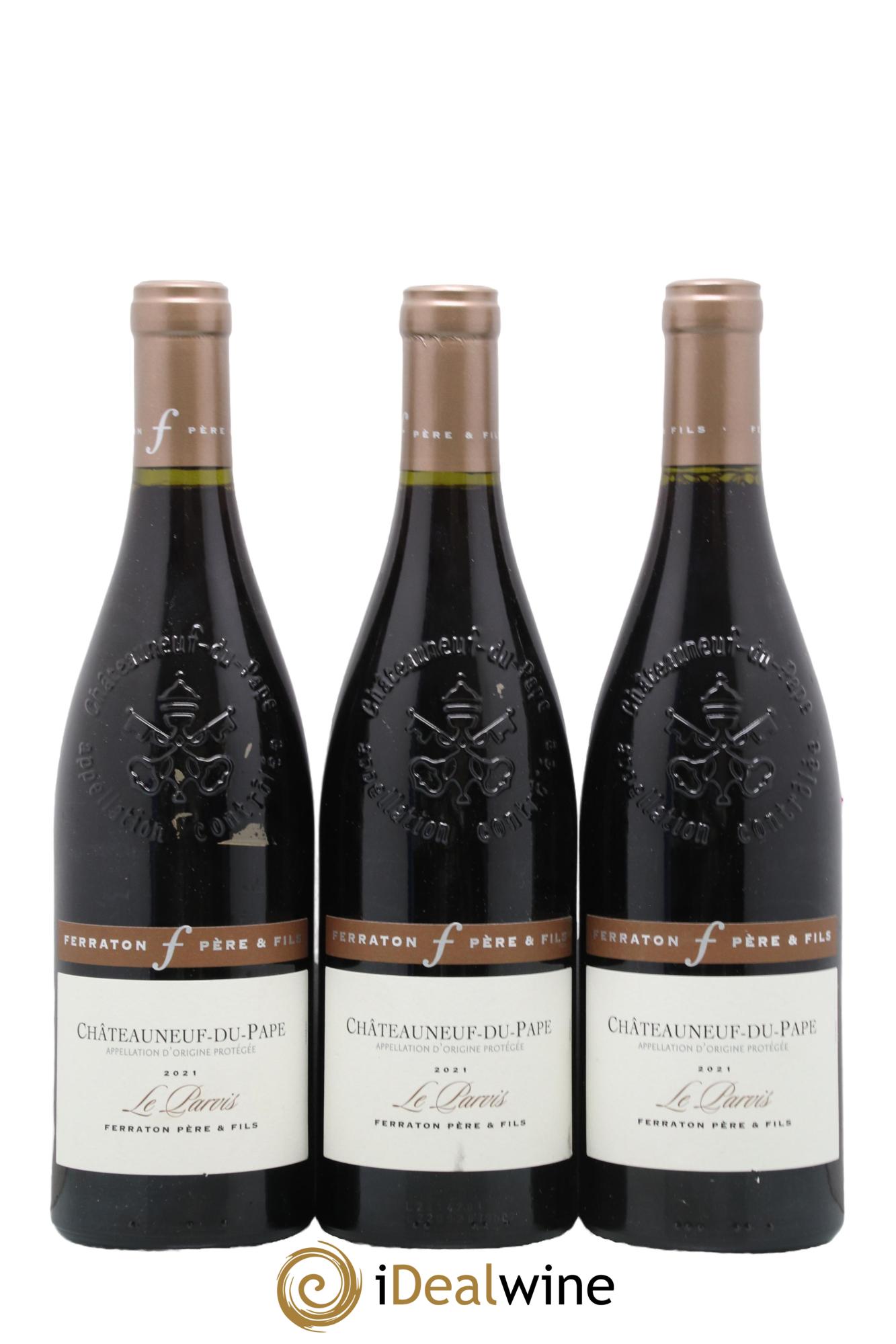 Châteauneuf-du-Pape Parvis Ferraton Et Fils 2021 - Posten von 3 Flaschen - 0