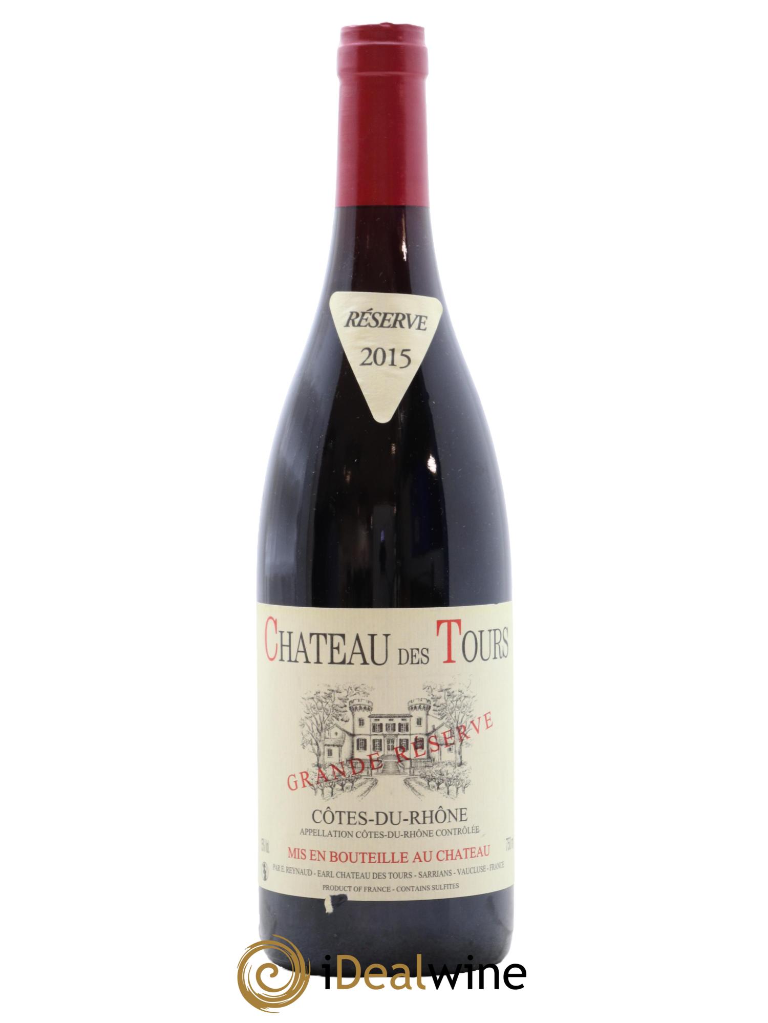 Côtes du Rhône Château des Tours Grande Réserve Emmanuel Reynaud 2015 - Posten von 1 Flasche - 0