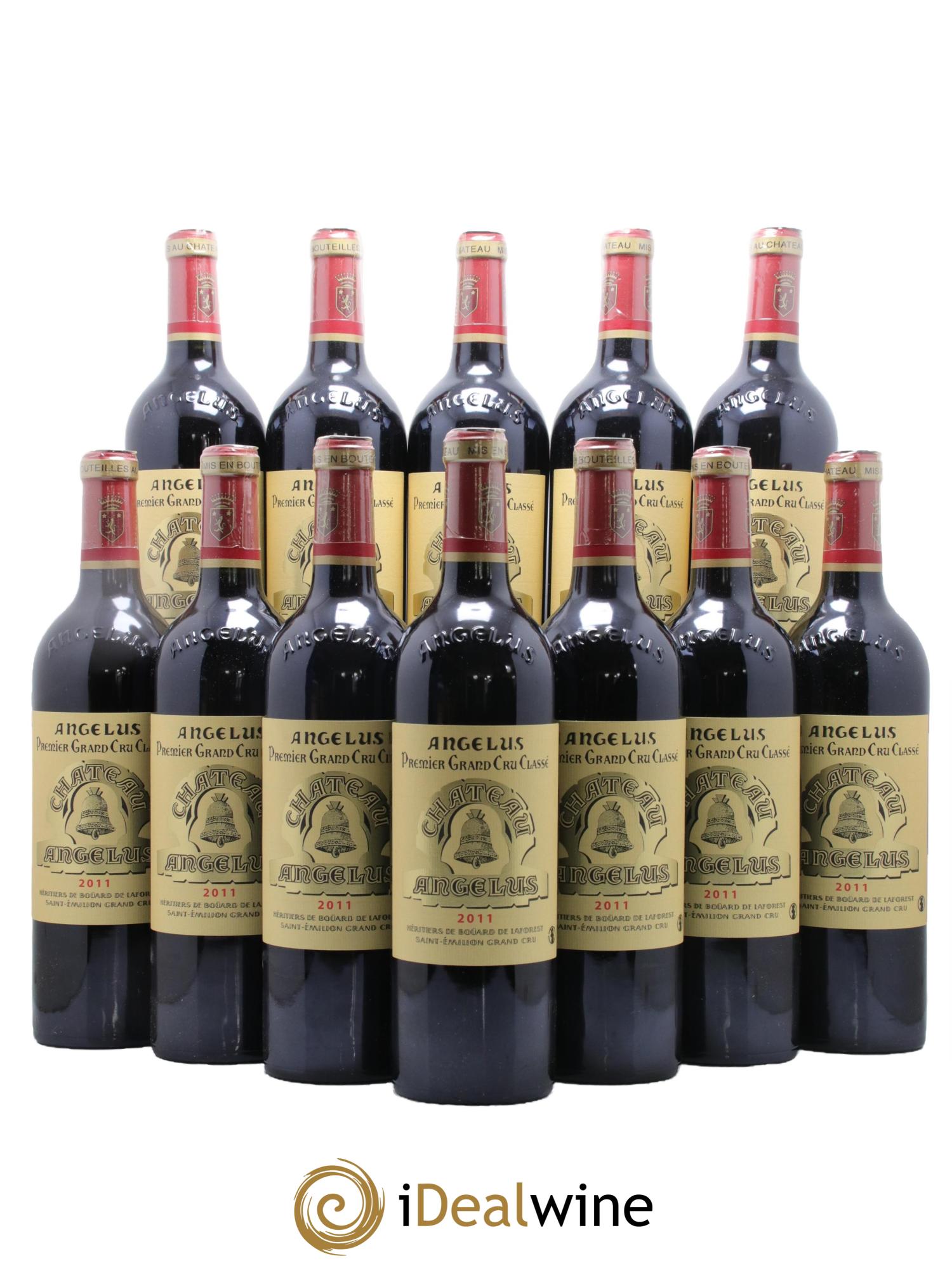 Château Angélus 1er Grand Cru Classé A 2011 - Lot de 12 bouteilles - 0