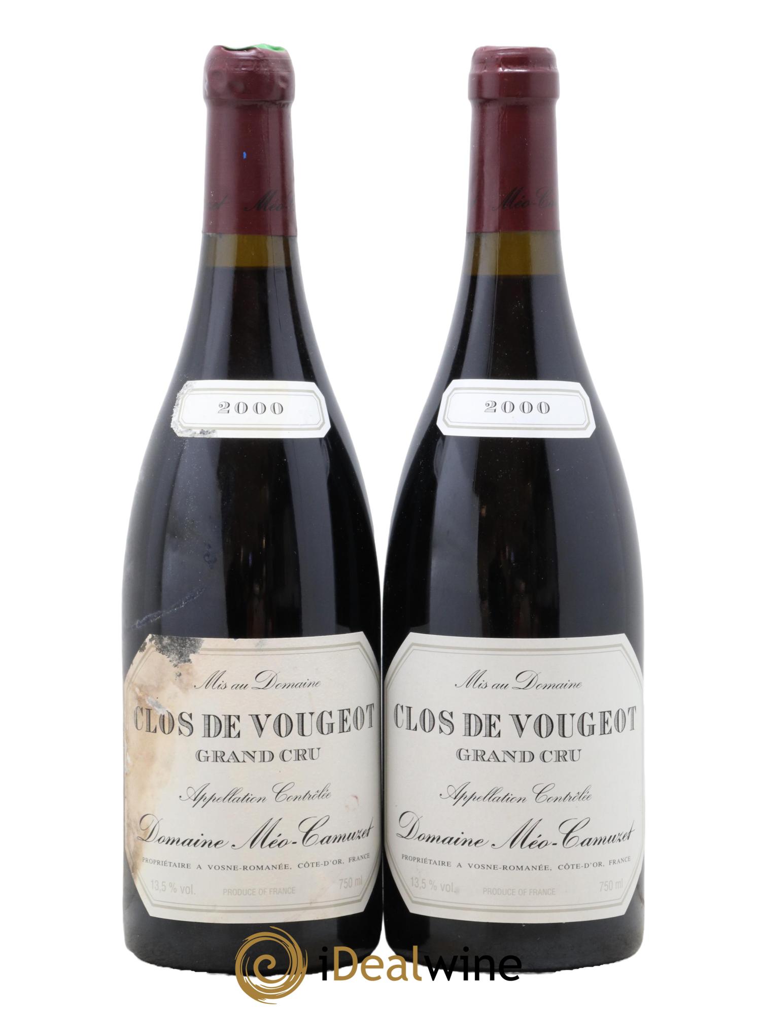 Clos de Vougeot Grand Cru Méo-Camuzet (Domaine)  2000 - Lot de 2 bouteilles - 0