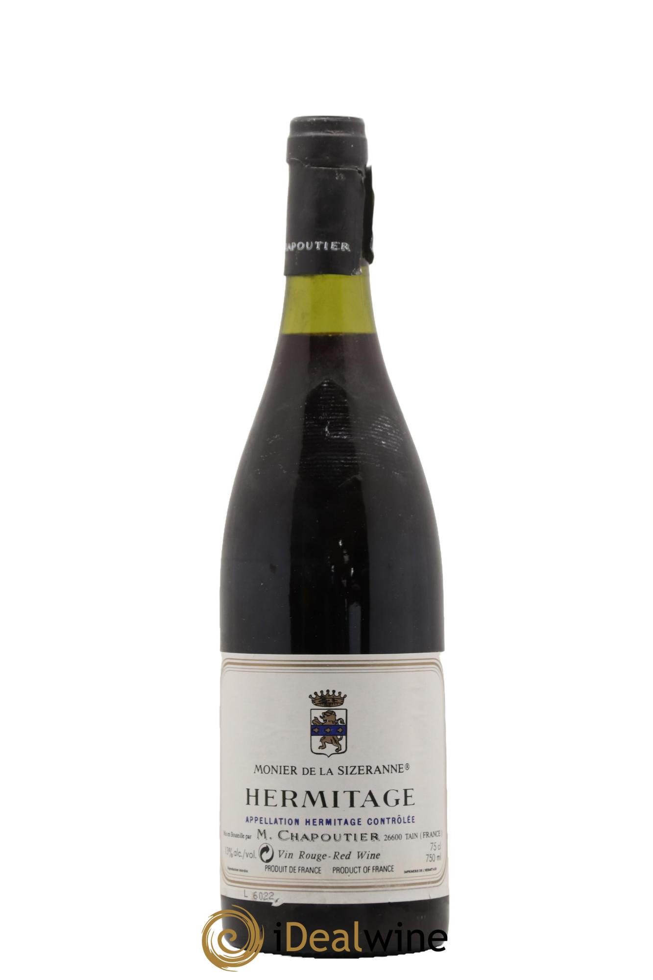 Hermitage Chapoutier 1993 - Lot de 1 bouteille - 0