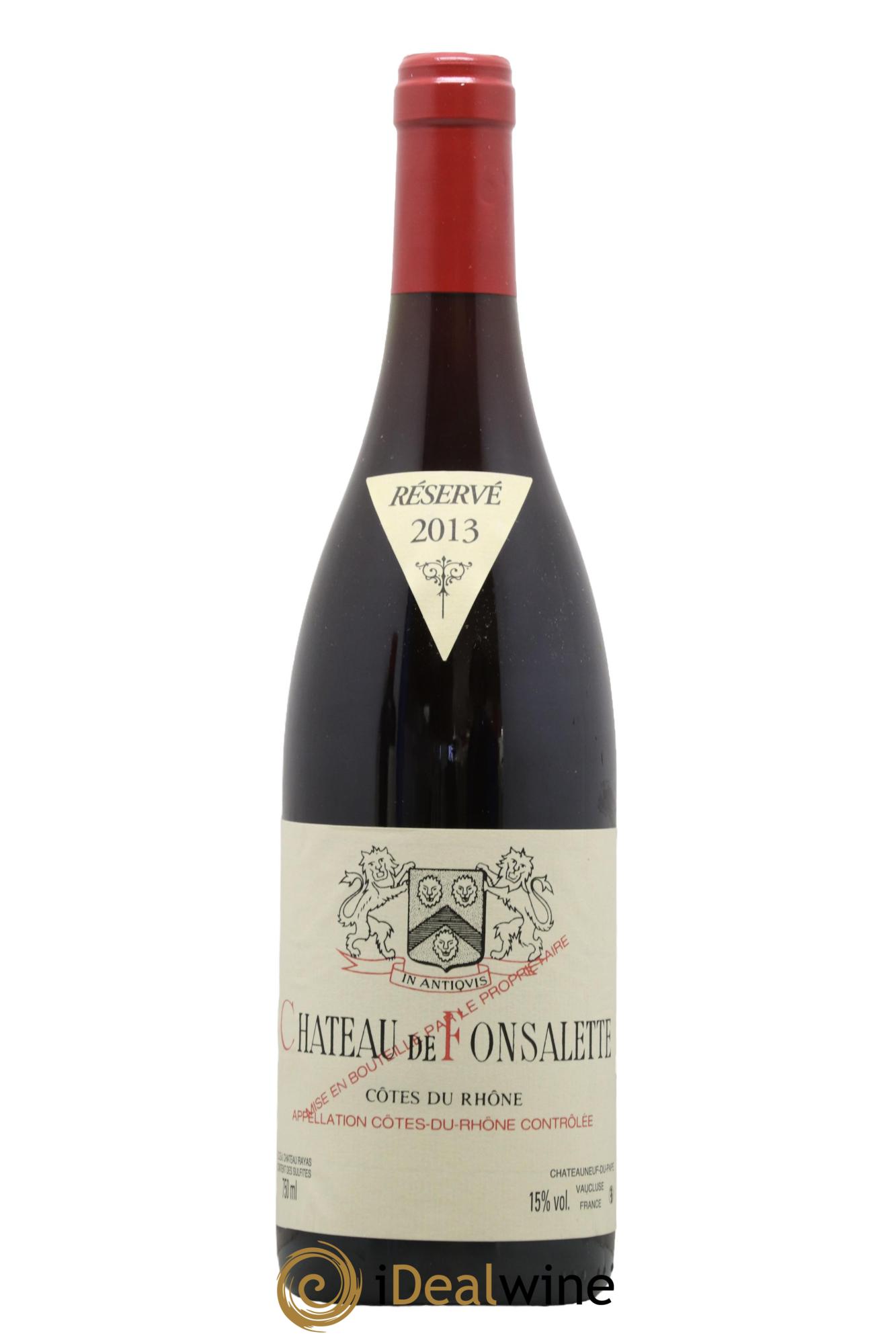 Côtes du Rhône Château de Fonsalette Emmanuel Reynaud 2013 - Lot of 1 bottle - 0