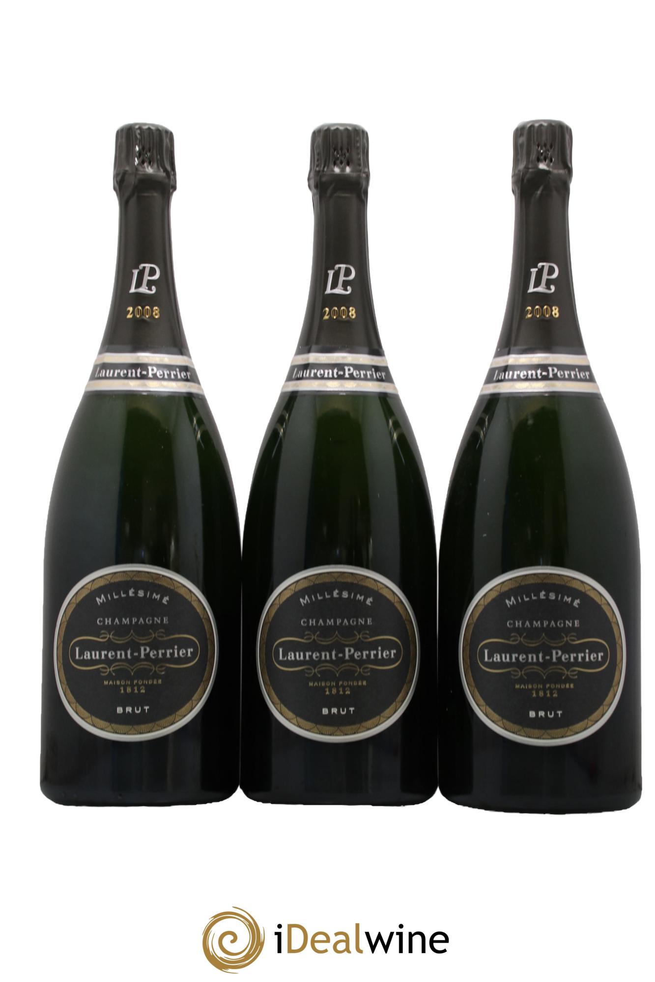 Brut Laurent Perrier 2008 - Lotto di 3 magnum - 0