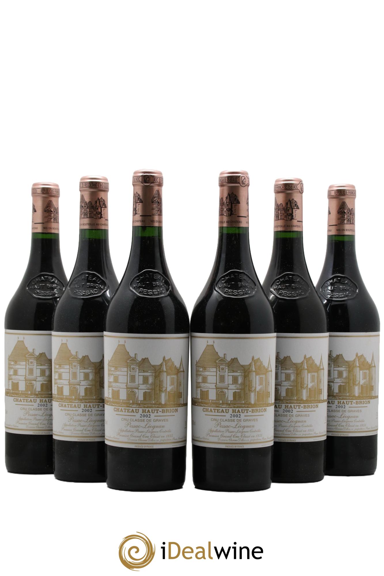 Château Haut Brion 1er Grand Cru Classé 2002 - Posten von 6 Flaschen - 0