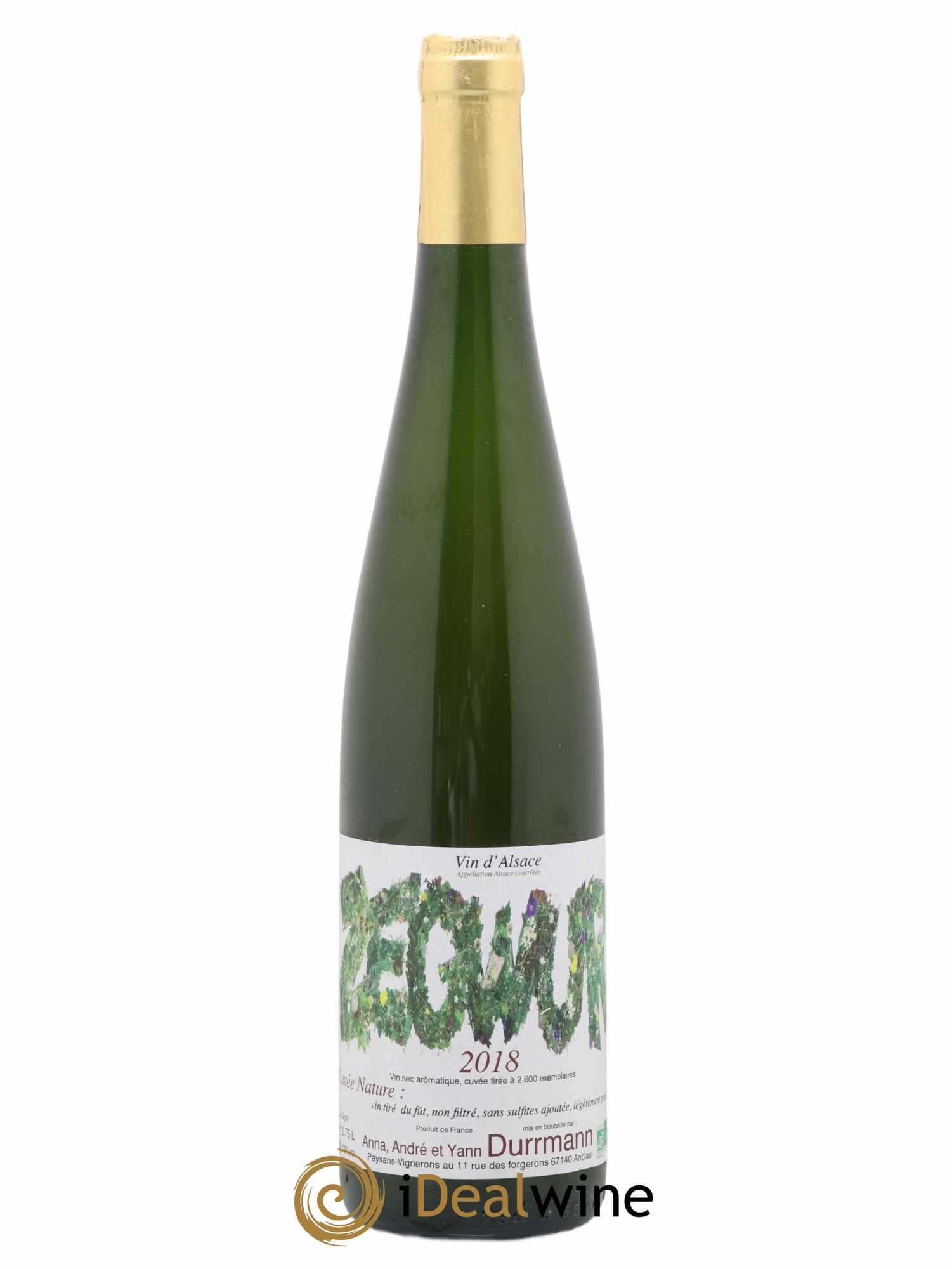 Alsace Gewurztraminer Cuvée Nature Durrmann 2018 - Lot de 1 bouteille - 0