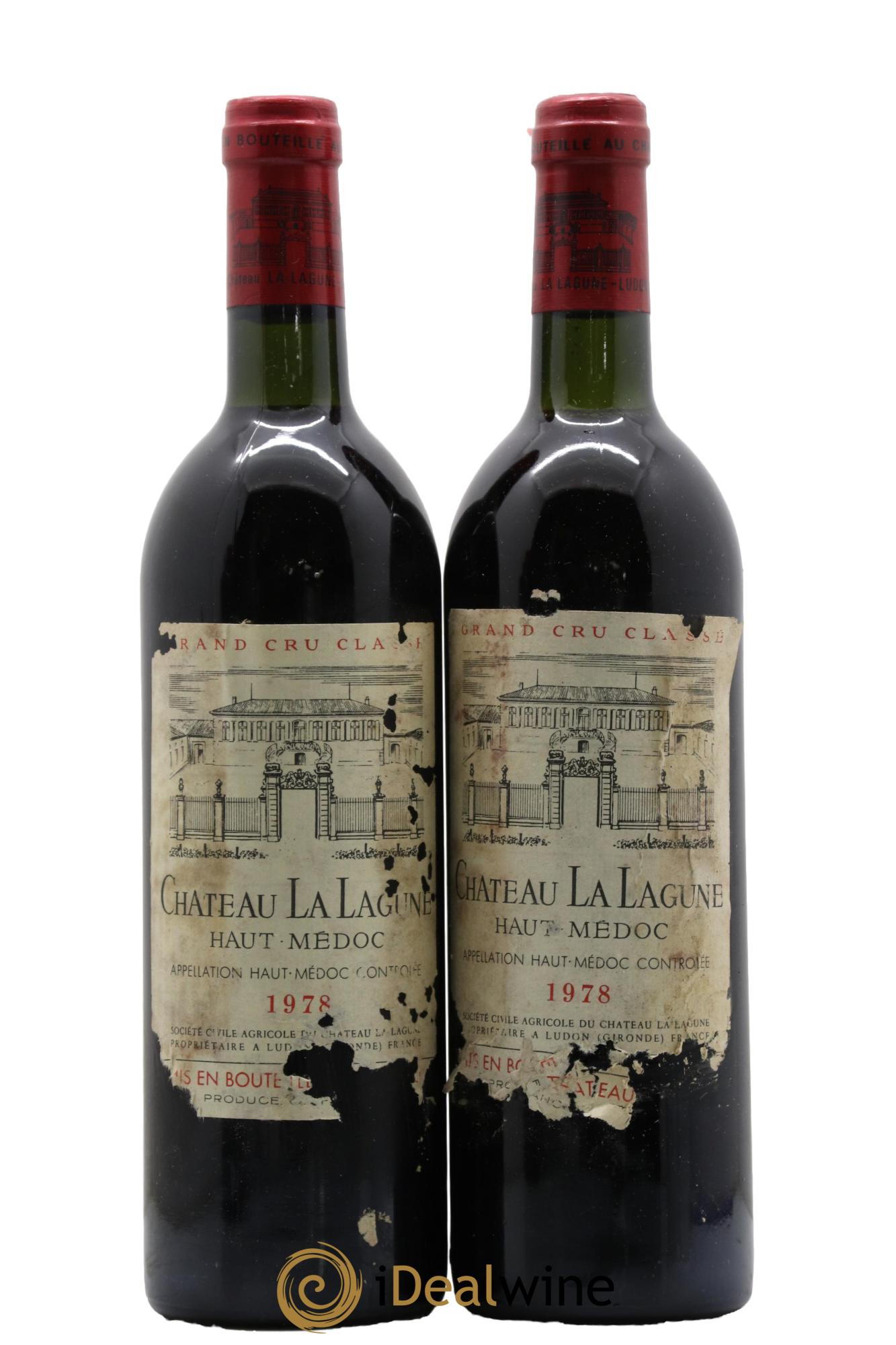 Château la Lagune 3ème Grand Cru Classé  1978 - Lot de 2 bouteilles - 0