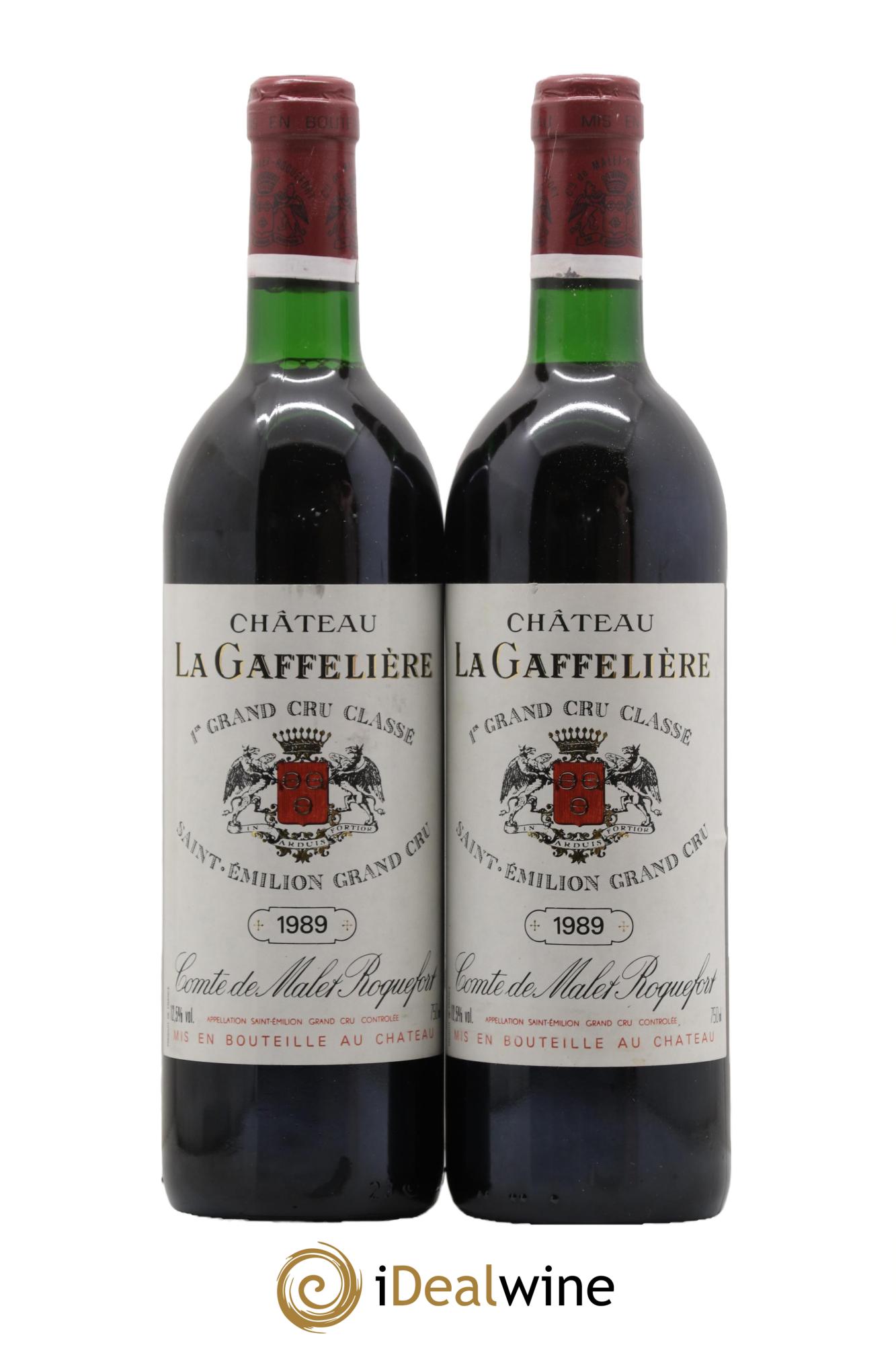 Château la Gaffelière 1er Grand Cru Classé B 1989 - Lot de 2 bouteilles - 0