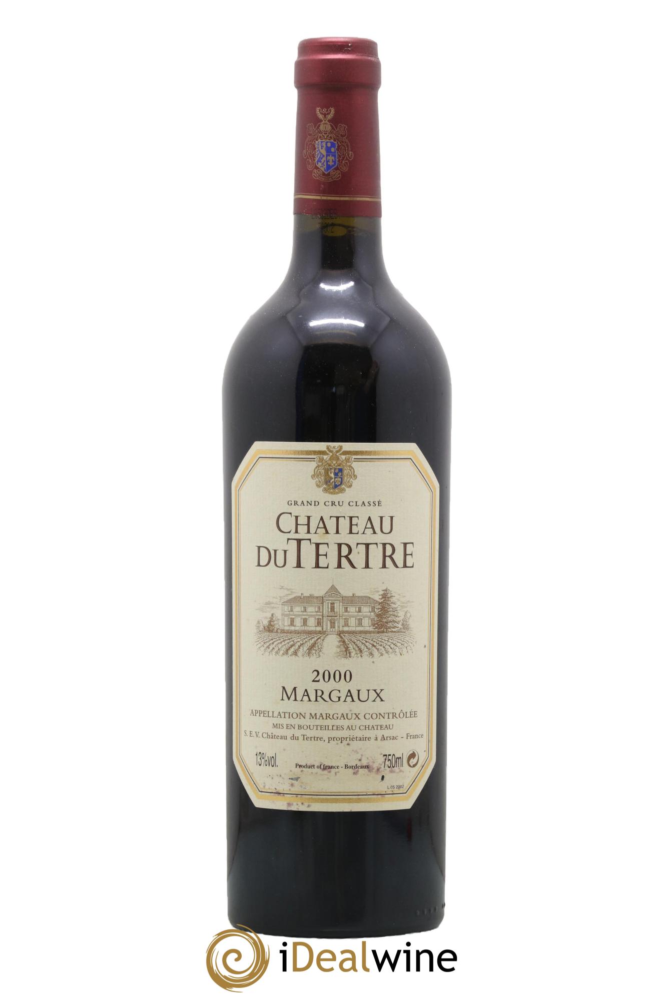 Château du Tertre 5ème Grand Cru Classé 2000 - Lot de 1 bouteille - 0