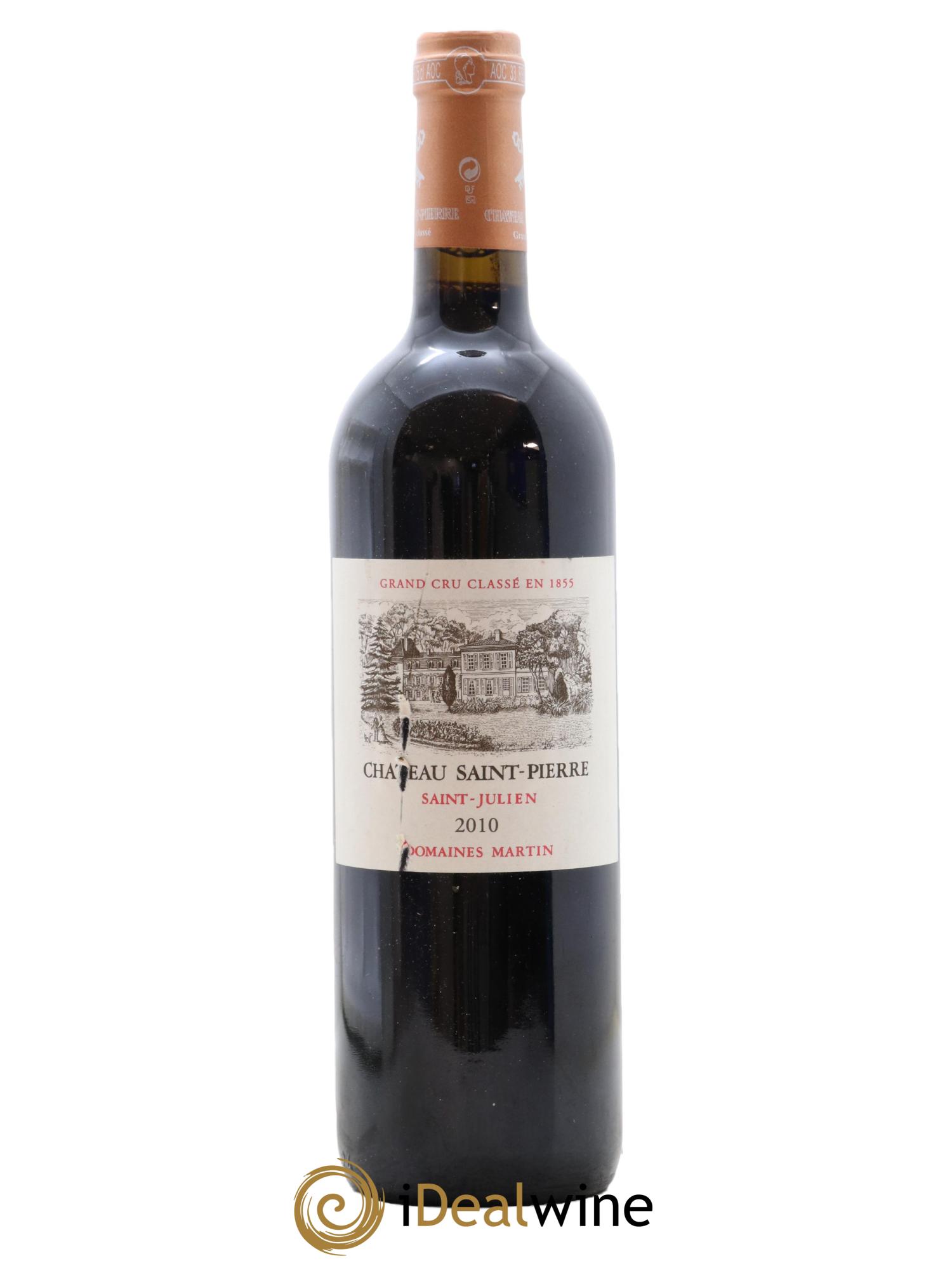 Château Saint-Pierre 4ème Grand Cru Classé 2010 - Posten von 1 Flasche - 0