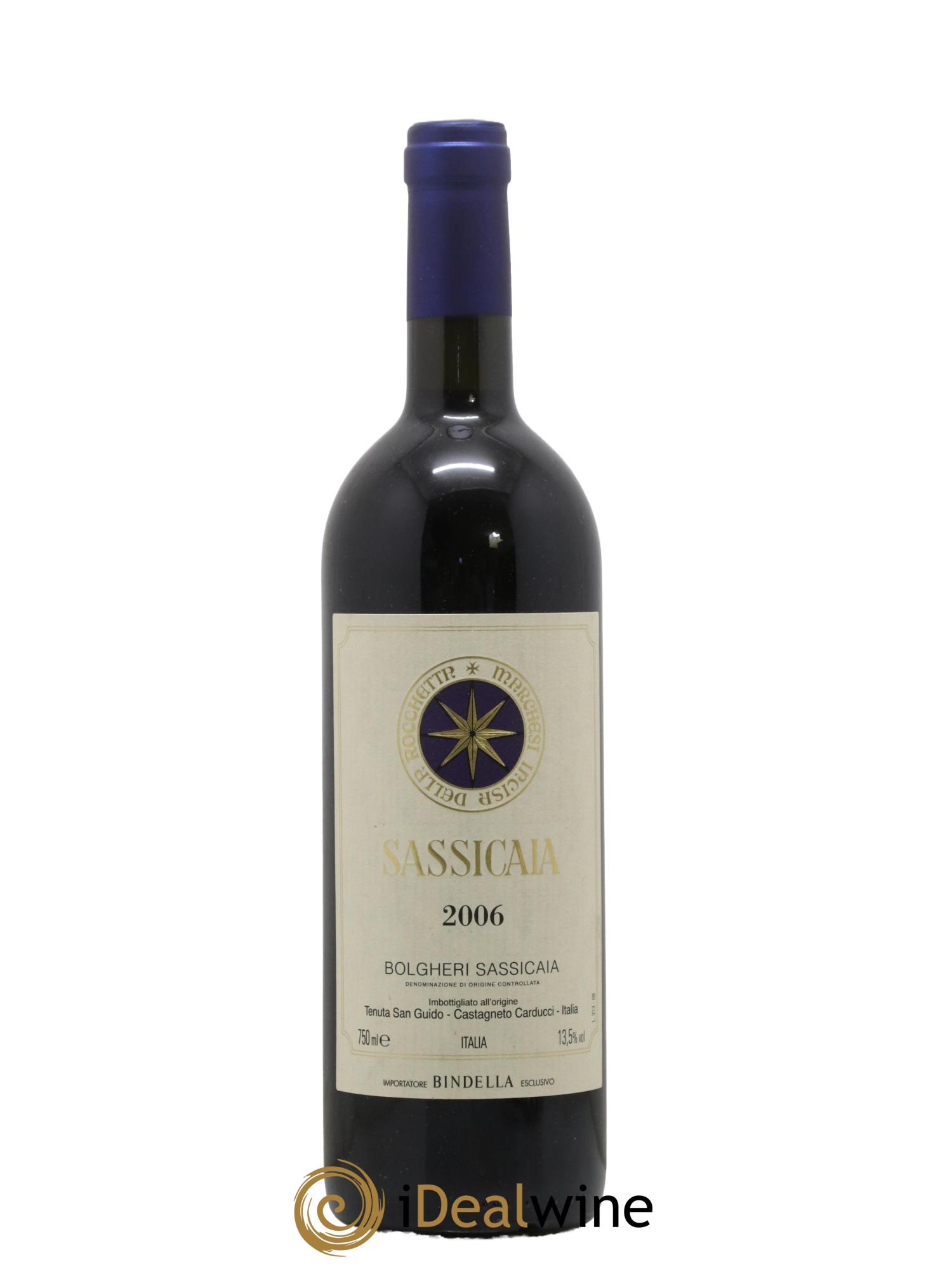 Bolgheri DOC Sassicaia Tenuta San Guido 2006 - Lot of 1 bottle - 0