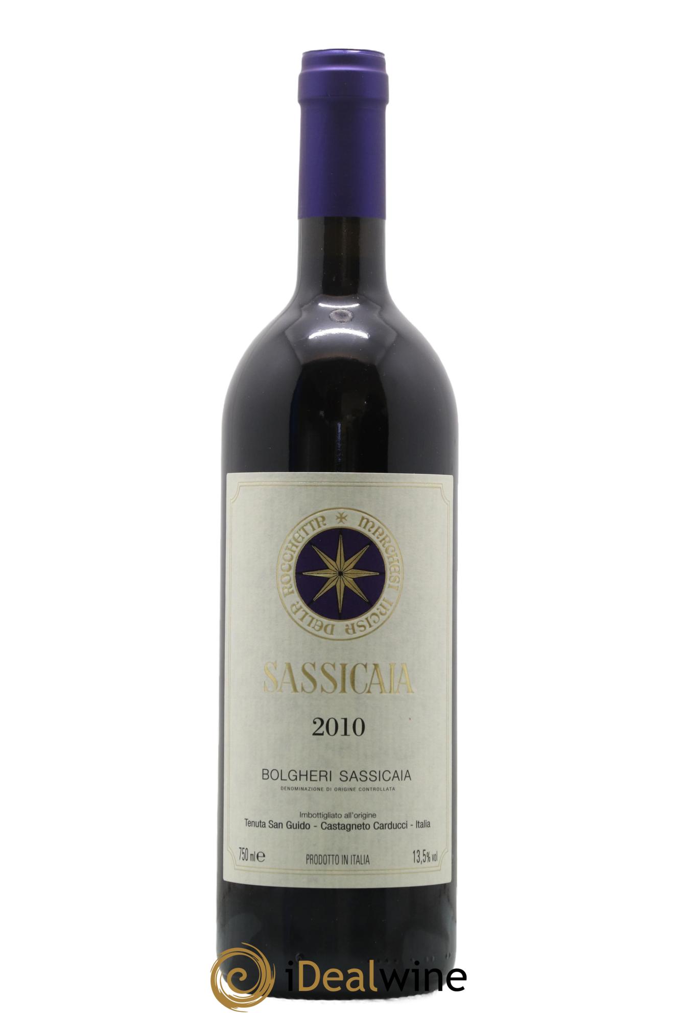 Bolgheri DOC Sassicaia Tenuta San Guido 2010 - Lotto di 1 bottiglia - 0