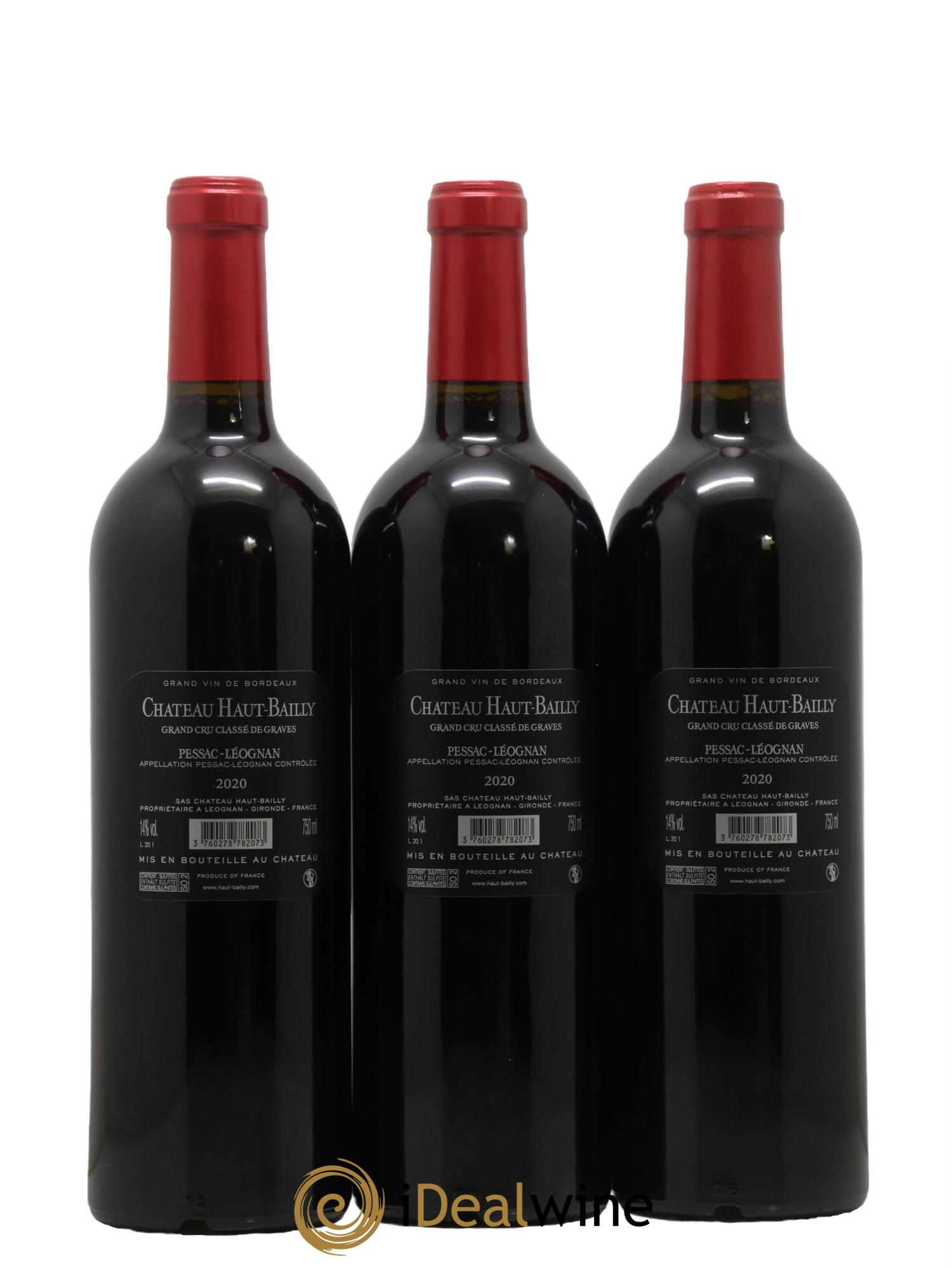 Château Haut-Bailly Cru Classé de Graves 2020 - Lot de 6 bouteilles - 2