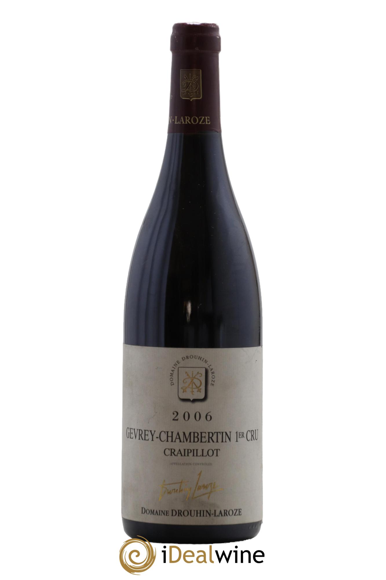 Gevrey-Chambertin 1er Cru Craipillot Domaine Drouhin-Laroze 2006 - Posten von 1 Flasche - 0