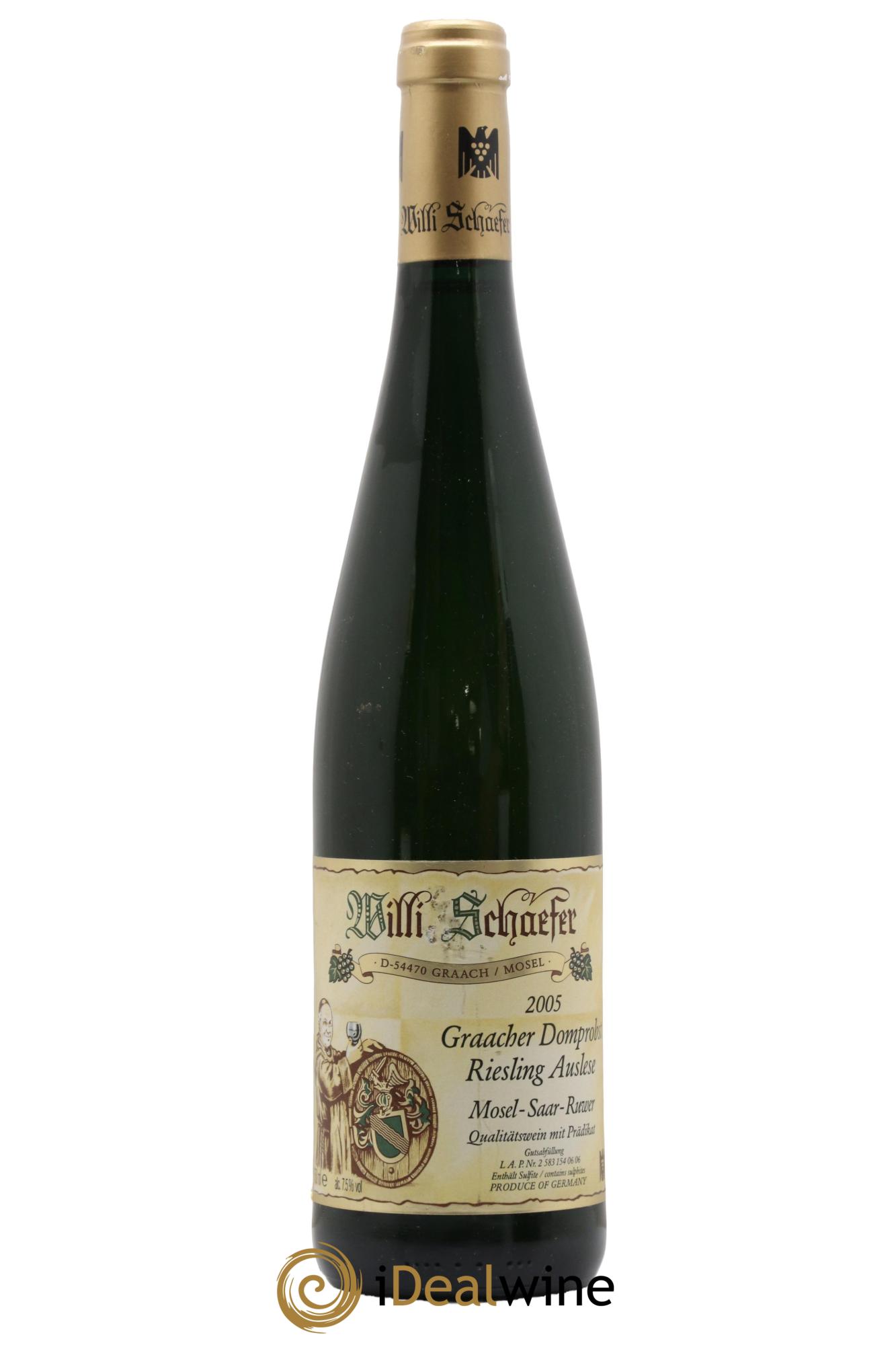 Riesling Willi Schaefer Graacher Domprobst Auslese 2005 - Lotto di 1 bottiglia - 0