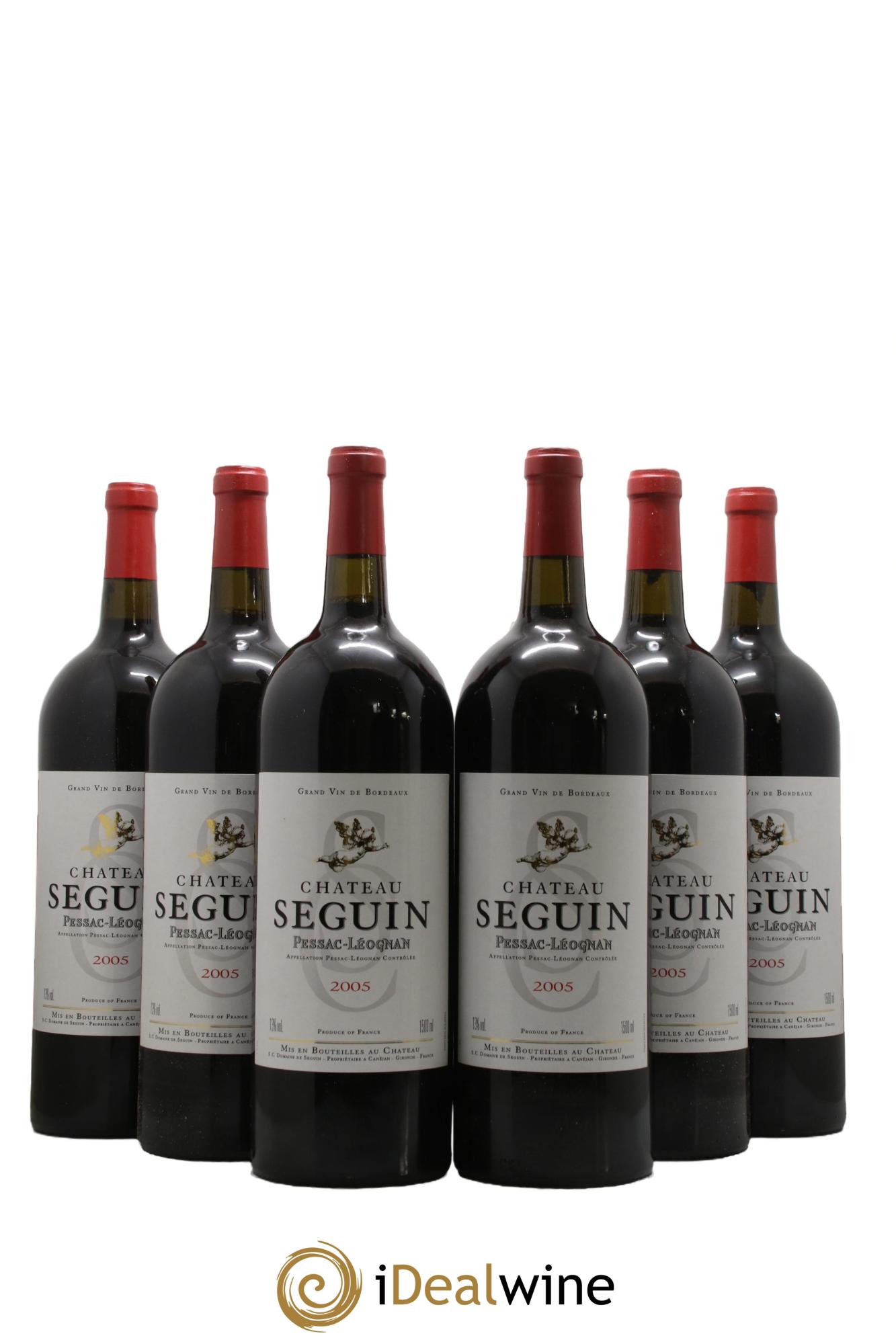 Pessac-Léognan Chateau Seguin 2005 - Lot of 6 magnums - 0