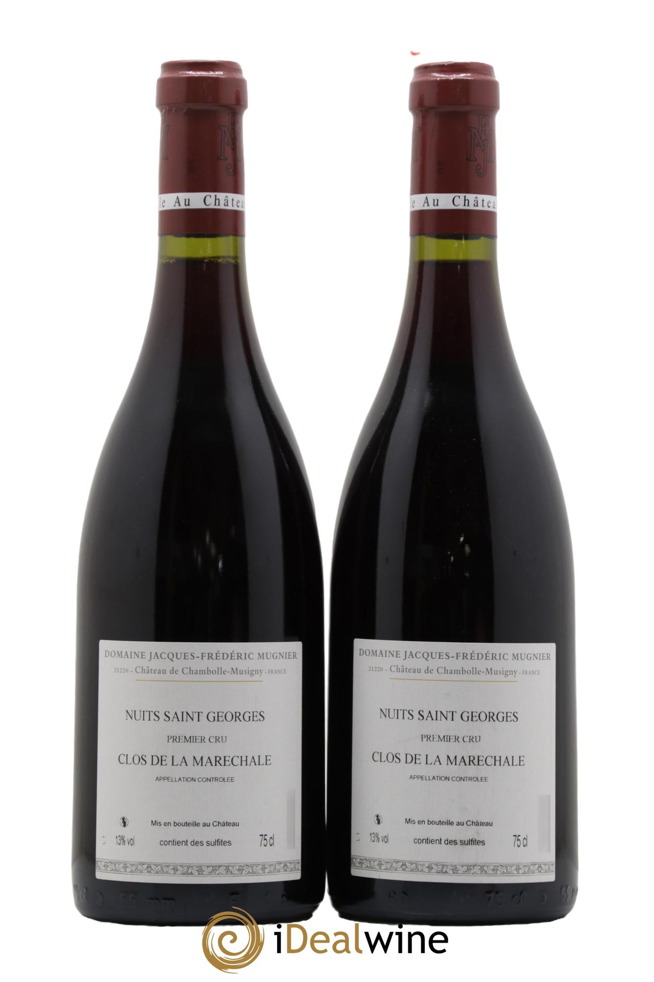 Nuits Saint-Georges 1er Cru Clos de La Maréchale Jacques-Frédéric Mugnier  2007 - Lot de 2 bouteilles - 1