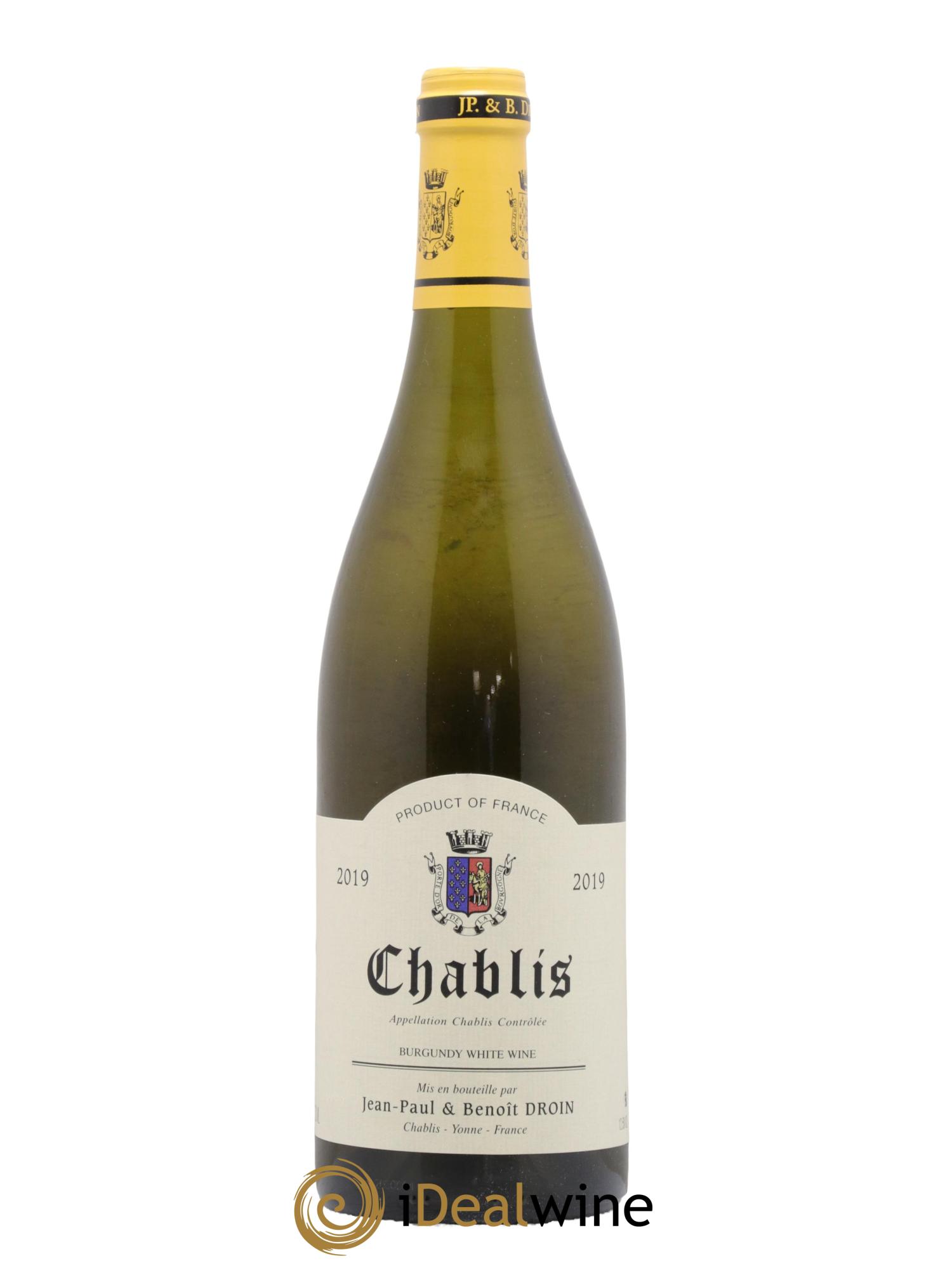 Chablis Jean-Paul & Benoît Droin (Domaine)  2019 - Lot of 1 bottle - 0