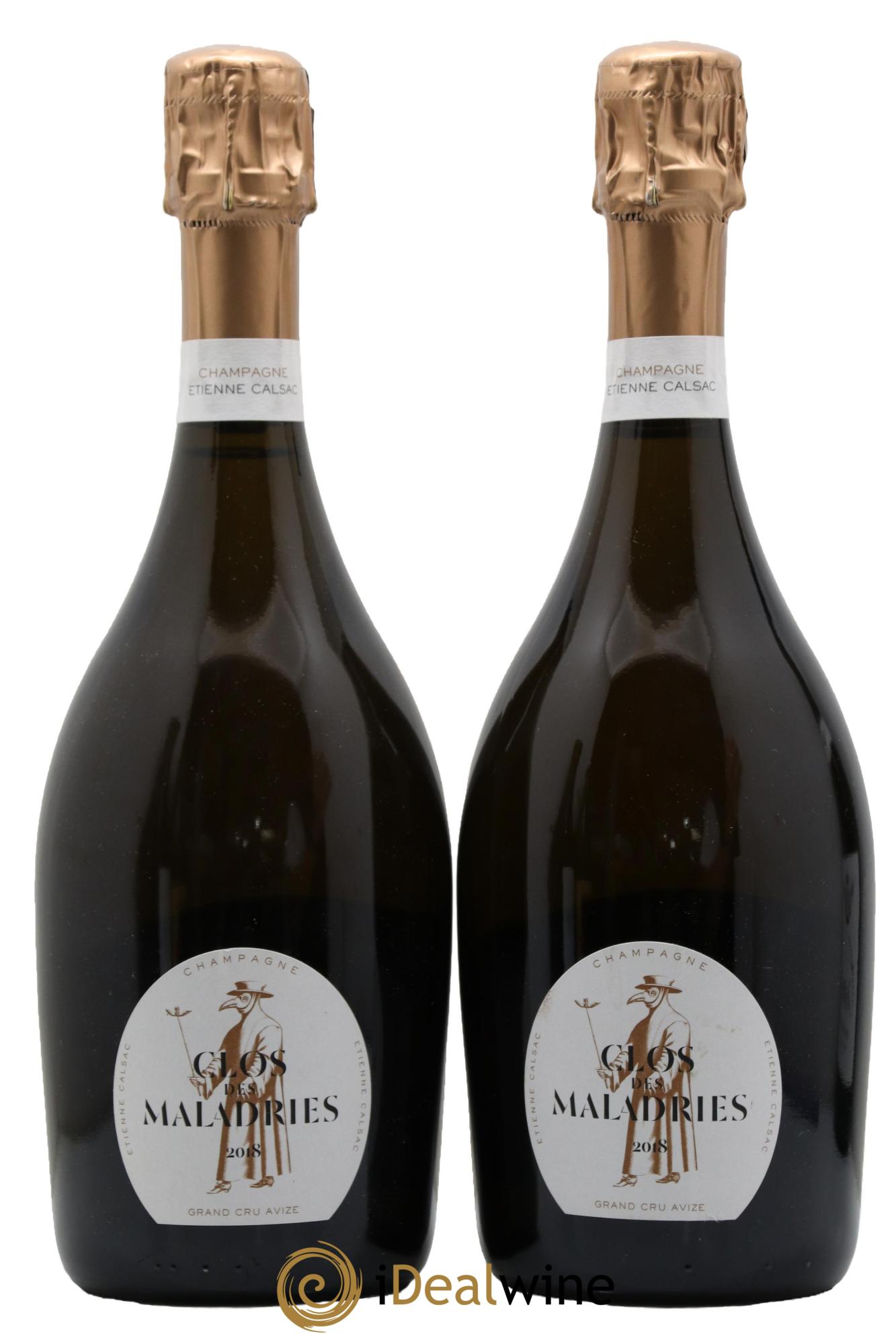 Clos des Maladries Grand Cru Extra Brut Etienne Calsac 2018 - Lot of 2 bottles - 0