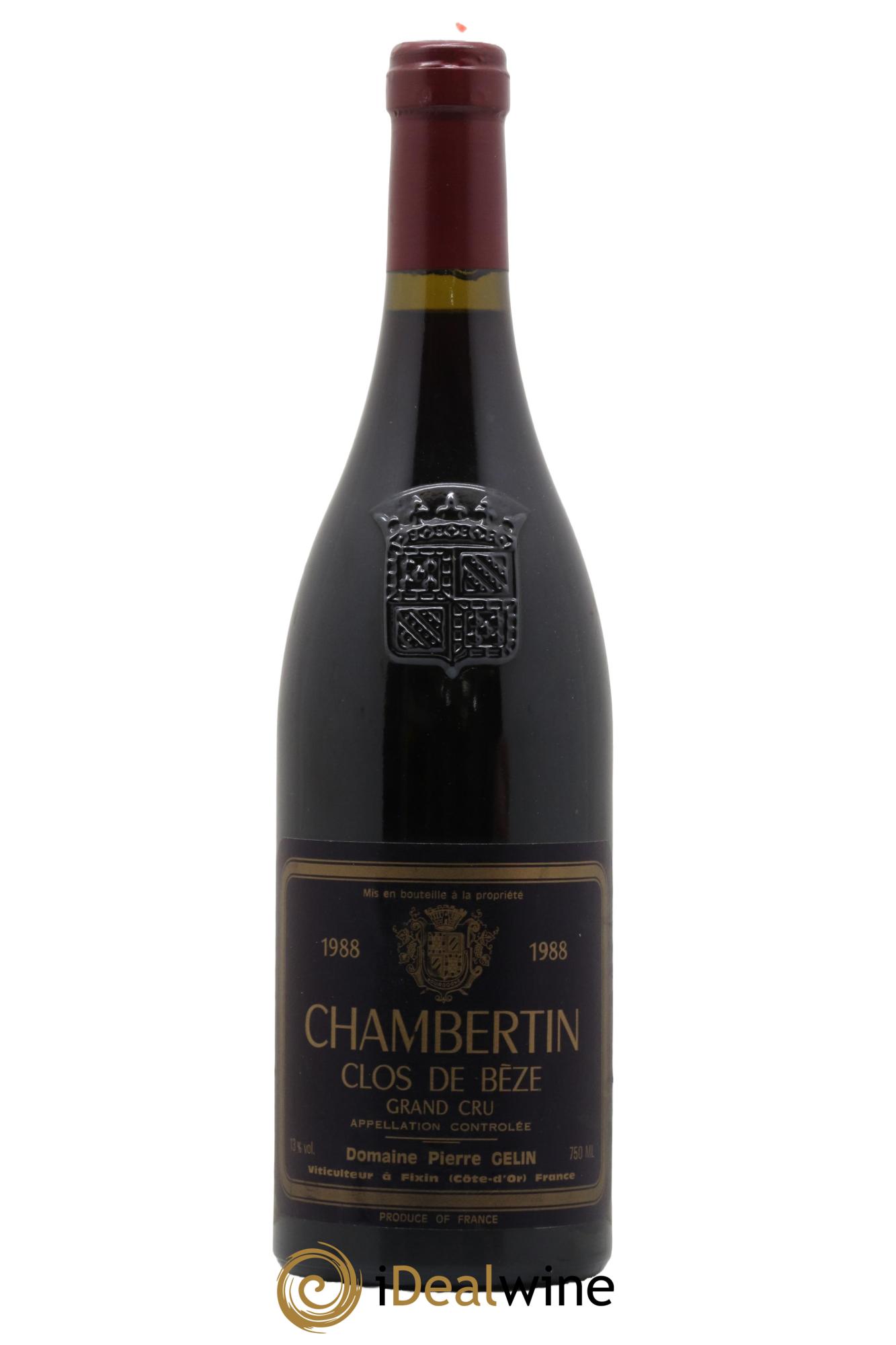 Chambertin Clos de Bèze Grand Cru Pierre Gelin 1988 - Lot de 1 bouteille - 0