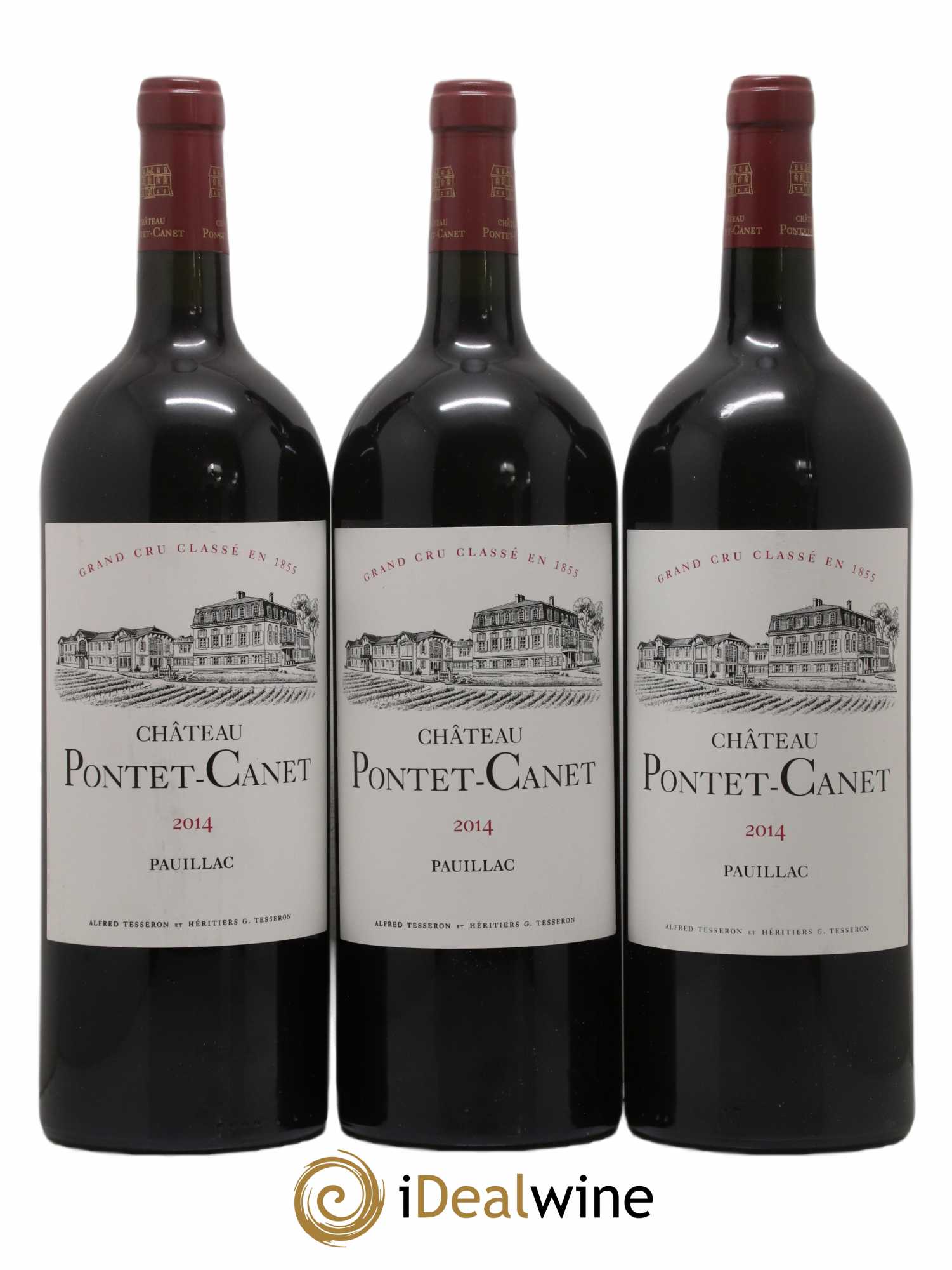 Château Pontet Canet 5ème Grand Cru Classé 2014 - Lot of 3 magnums - 0