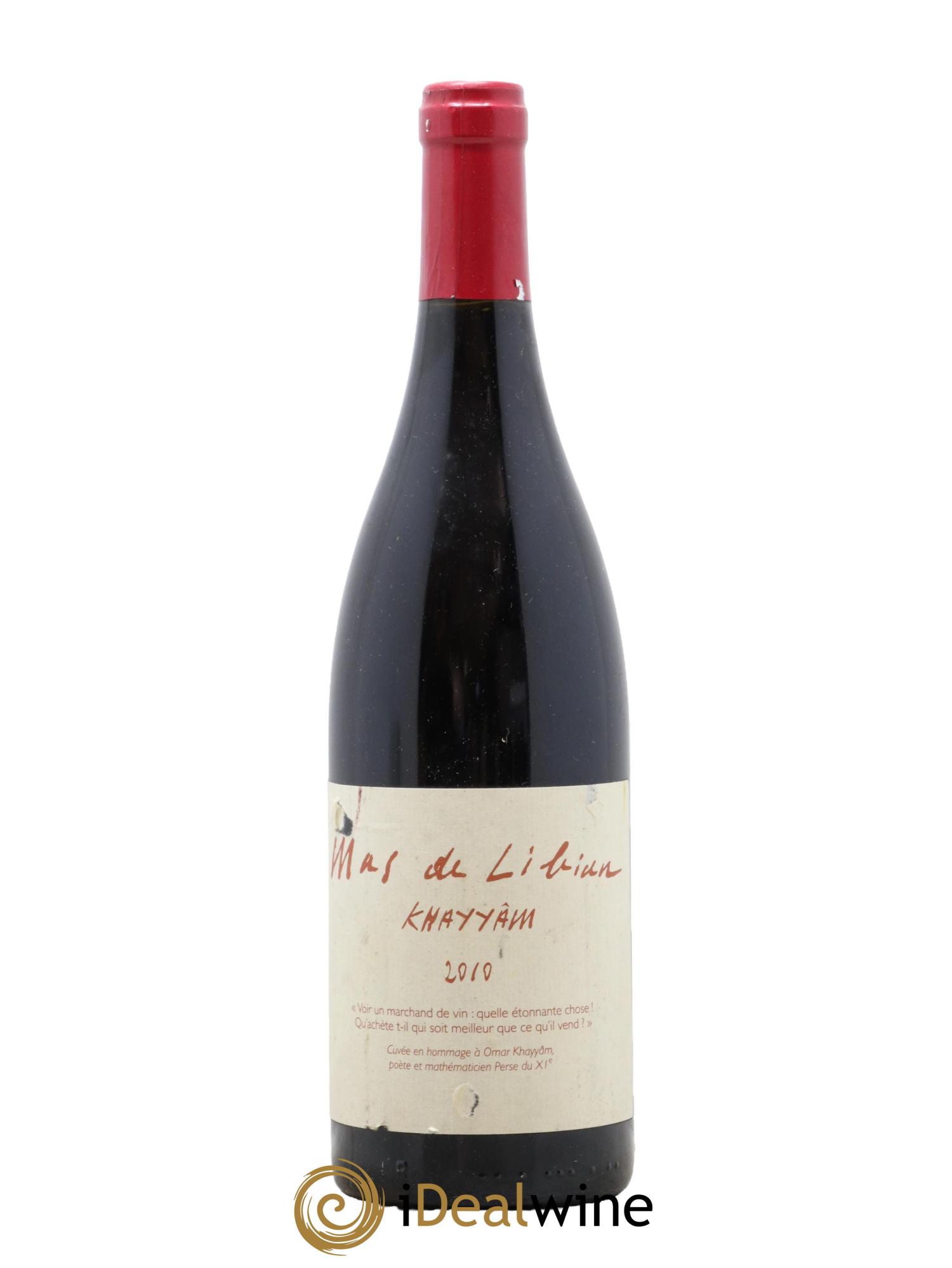 Vin de France (anciennement Côtes du Rhône) Khayyam Mas de Libian 2010 - Posten von 1 Flasche - 0