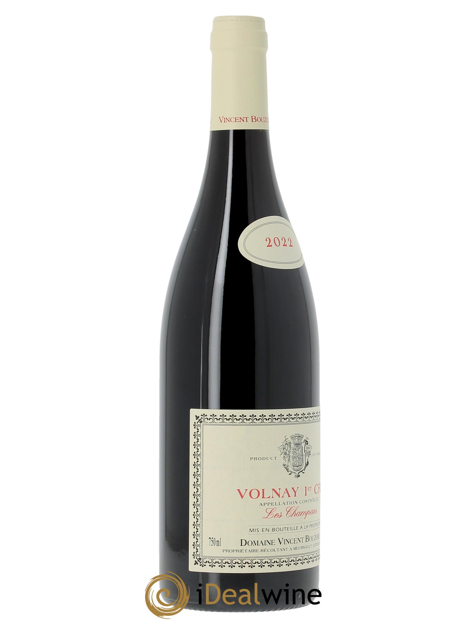 Volnay 1er Cru Champans Vincent Bouzereau (Domaine)  2022 - Lot de 1 bouteille - 1