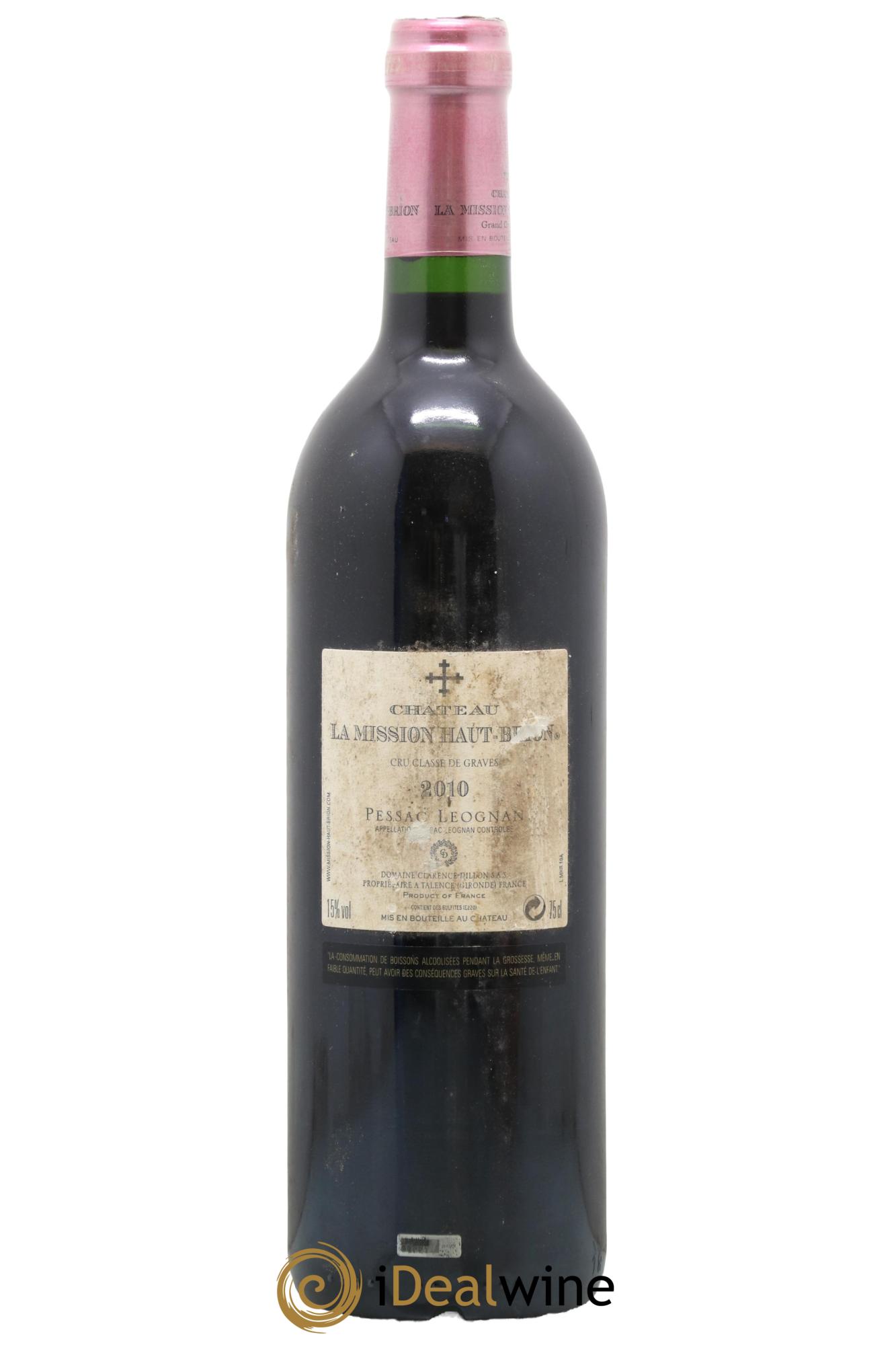 Château la Mission Haut-Brion Cru Classé de Graves 2010 - Lotto di 1 bottiglia - 1