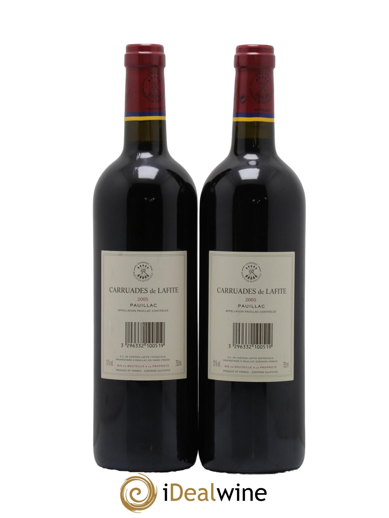 Carruades de Lafite Rothschild Second Vin 2005 - Lotto di 2 bottiglie - 1