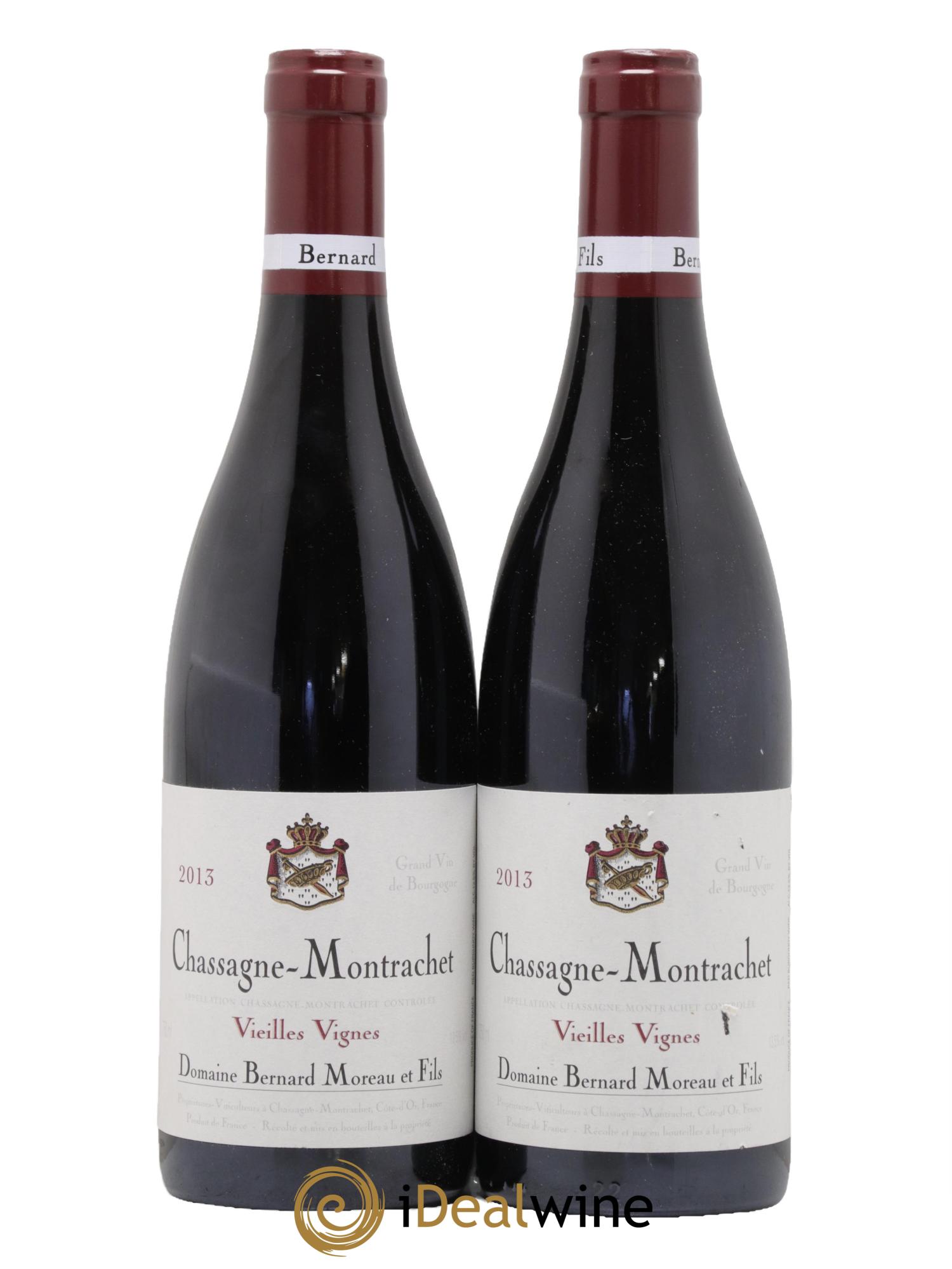 Chassagne-Montrachet Vieilles Vignes Bernard Moreau et Fils (Domaine) 2013 - Posten von 2 Flaschen - 0