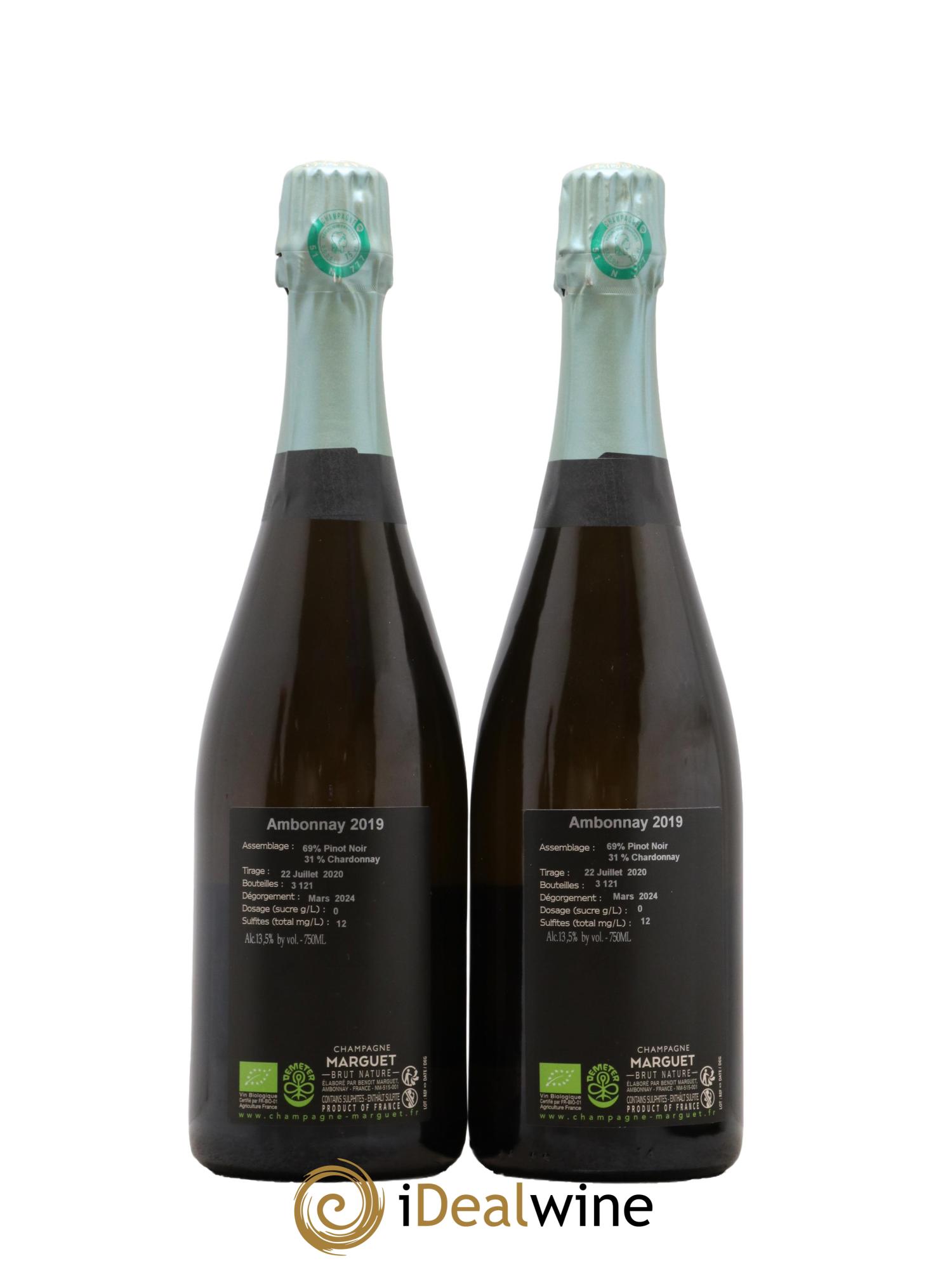 Ambonnay Grand Cru Marguet 2019 - Lot de 2 bouteilles - 1