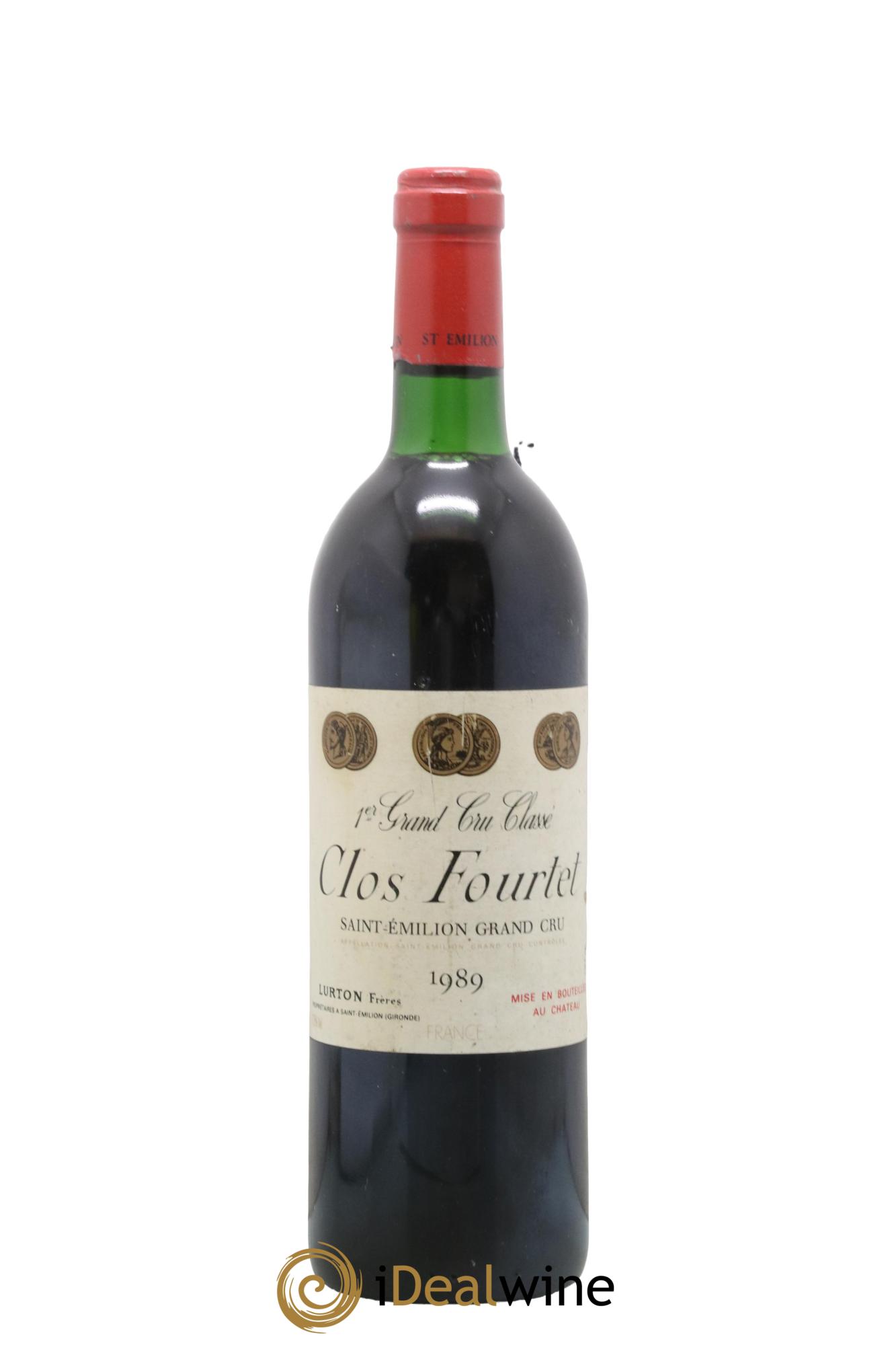 Clos Fourtet 1er Grand Cru Classé B 1989 - Posten von 1 Flasche - 0