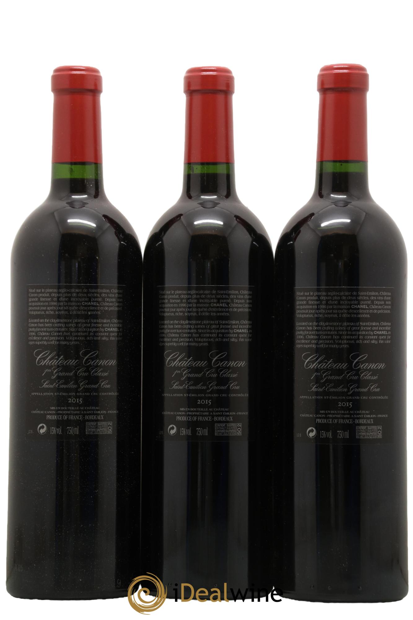 Château Canon 1er Grand Cru Classé B 2015 - Lot de 12 bouteilles - 8