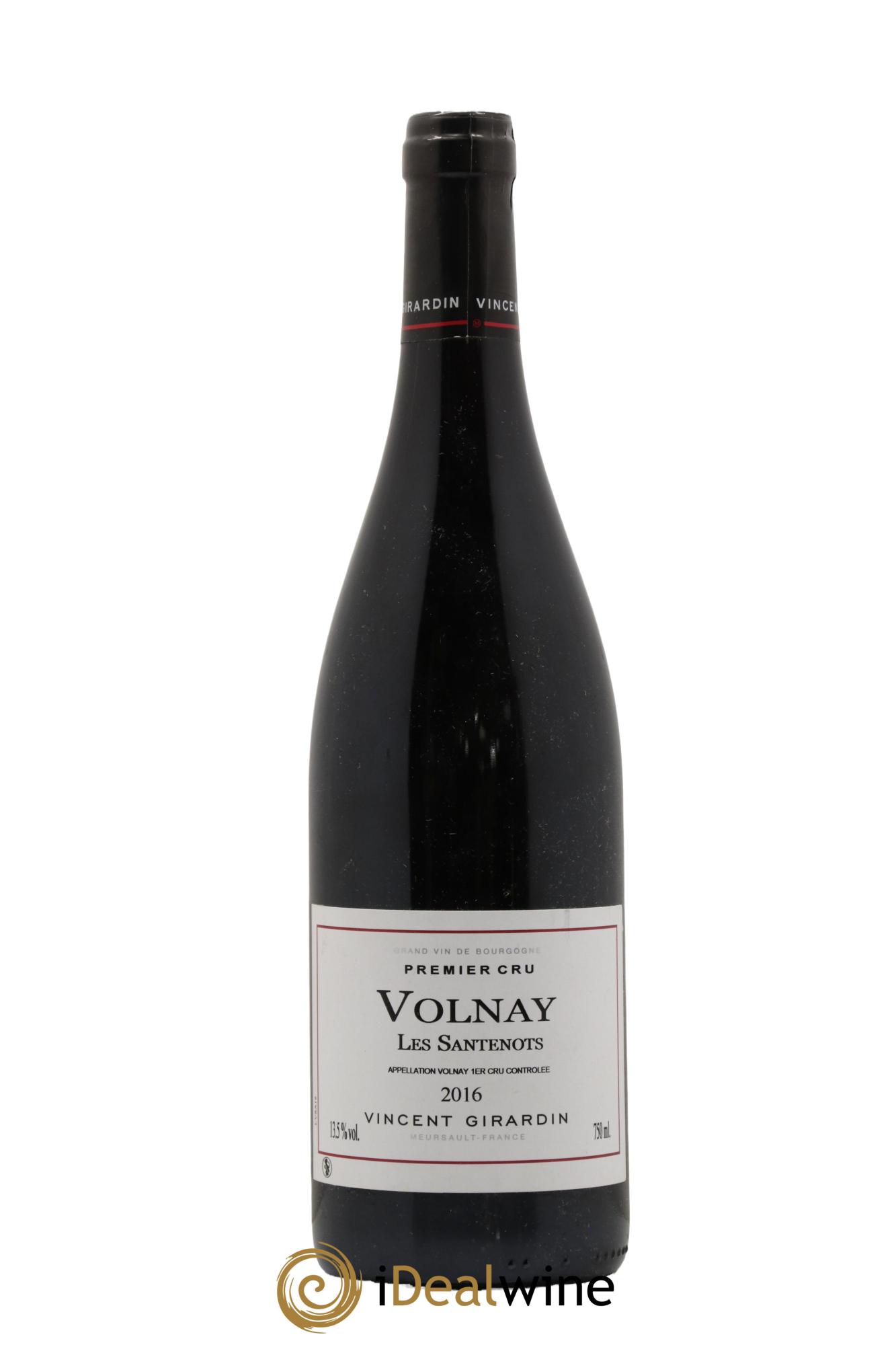 Volnay 1er Cru Les Santenots Vincent Girardin 2016 - Lot de 1 bouteille - 0