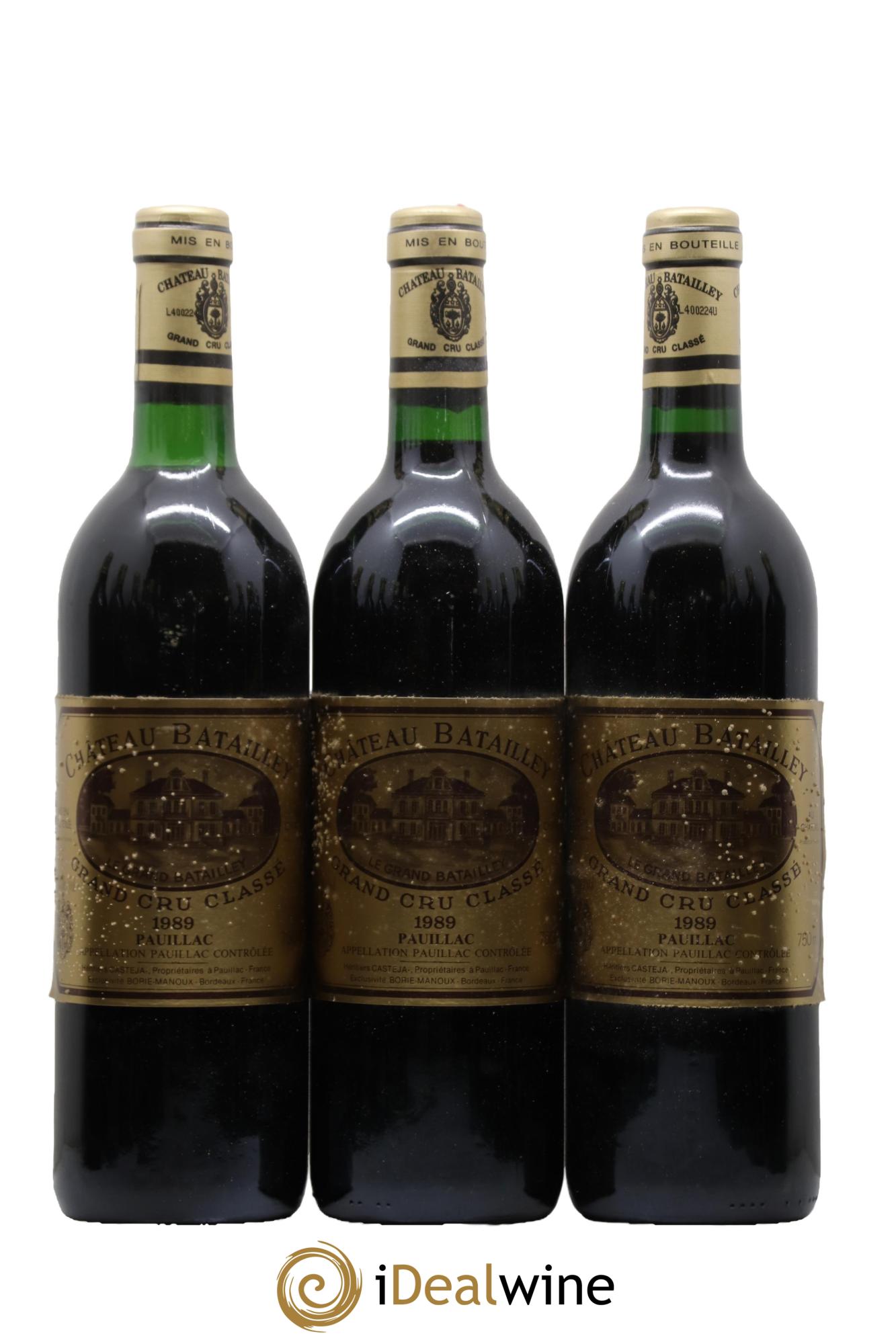 Château Batailley 5ème Grand Cru Classé 1989 - Lot de 12 bouteilles - 1