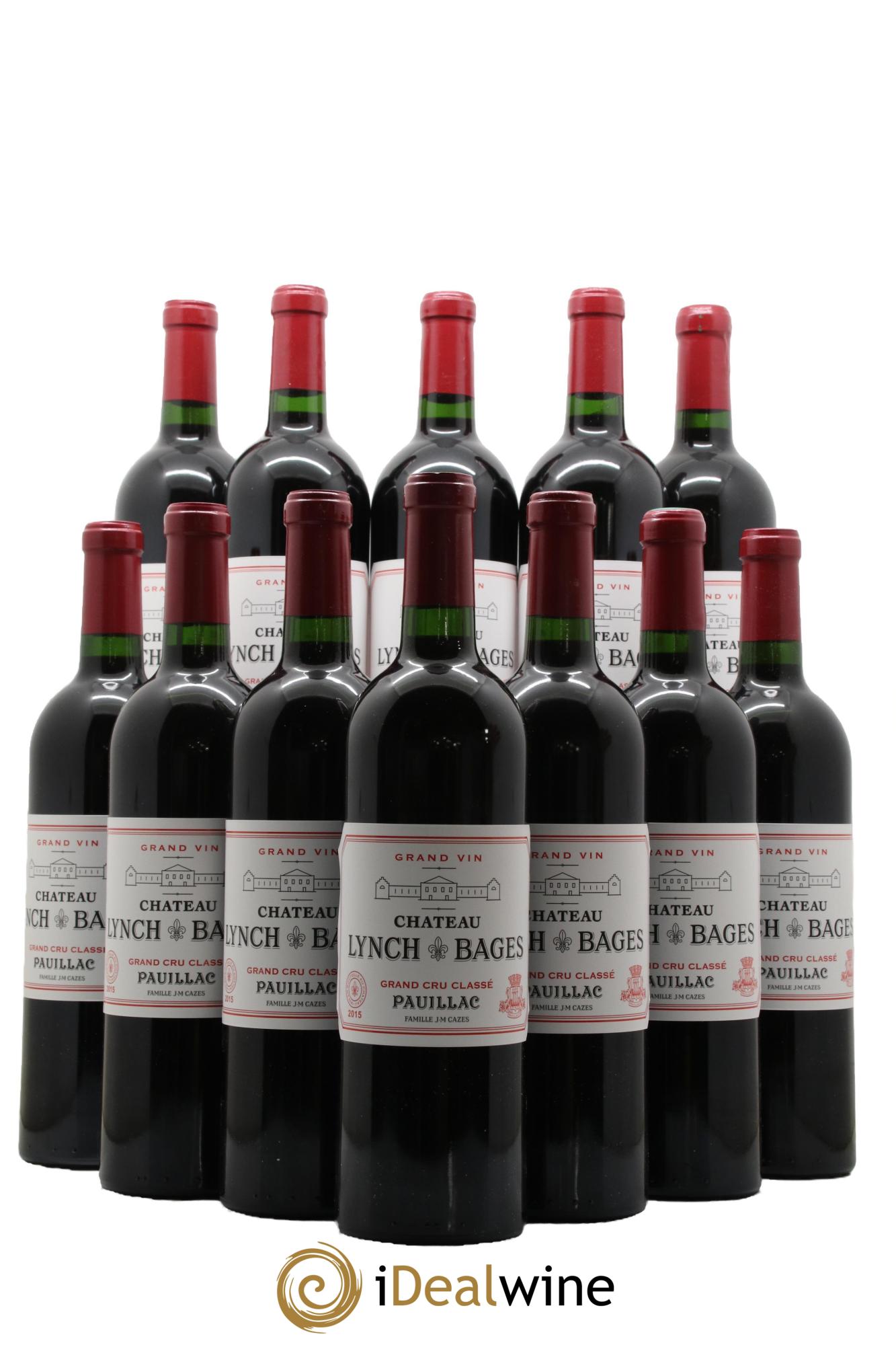 Château Lynch Bages 5ème Grand Cru Classé 2015 - Lot de 12 bouteilles - 0