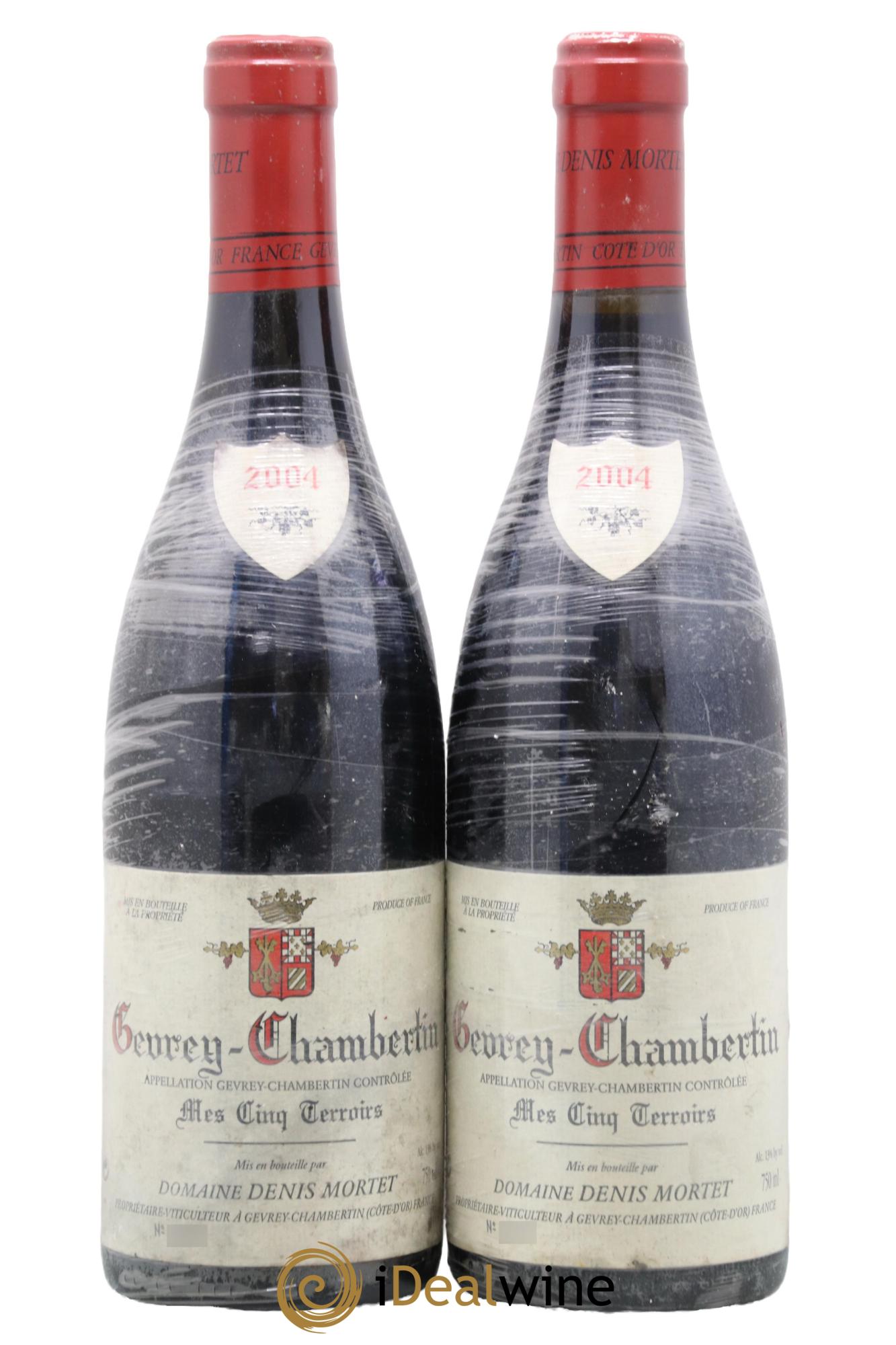 Gevrey-Chambertin Mes Cinq Terroirs Denis Mortet (Domaine) 2004 - Posten von 2 Flaschen - 0