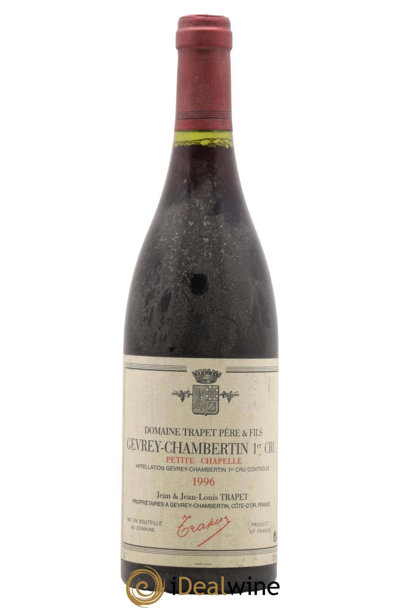 Gevrey-Chambertin 1er Cru Petite Chapelle Domaine Trapet 1996 - Lot de 1 bouteille - 0