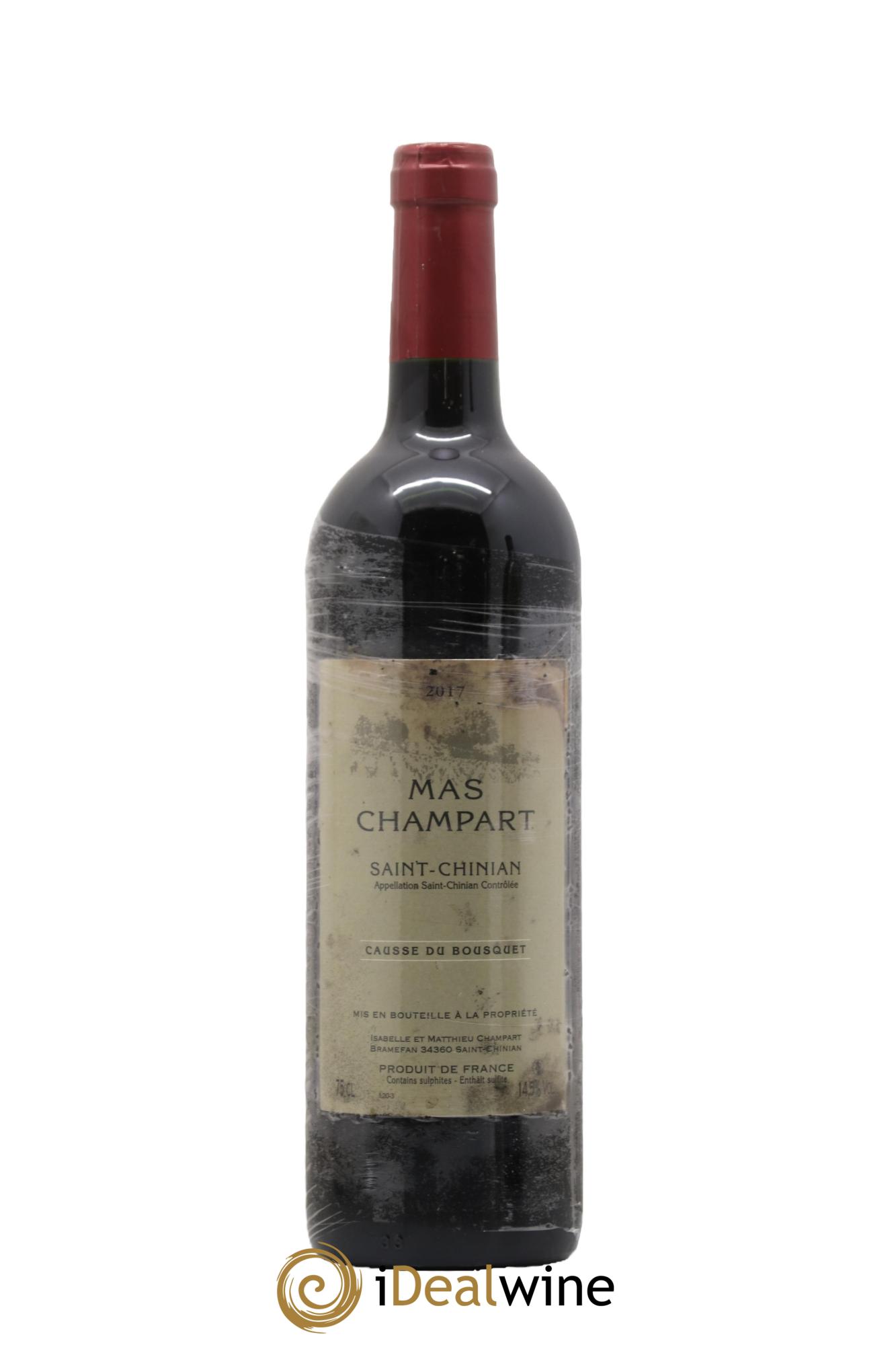 Saint-Chinian Mas Champart Causse du Bousquet Isabelle et Mathieu Champart 2017 - Lot de 1 bouteille - 0