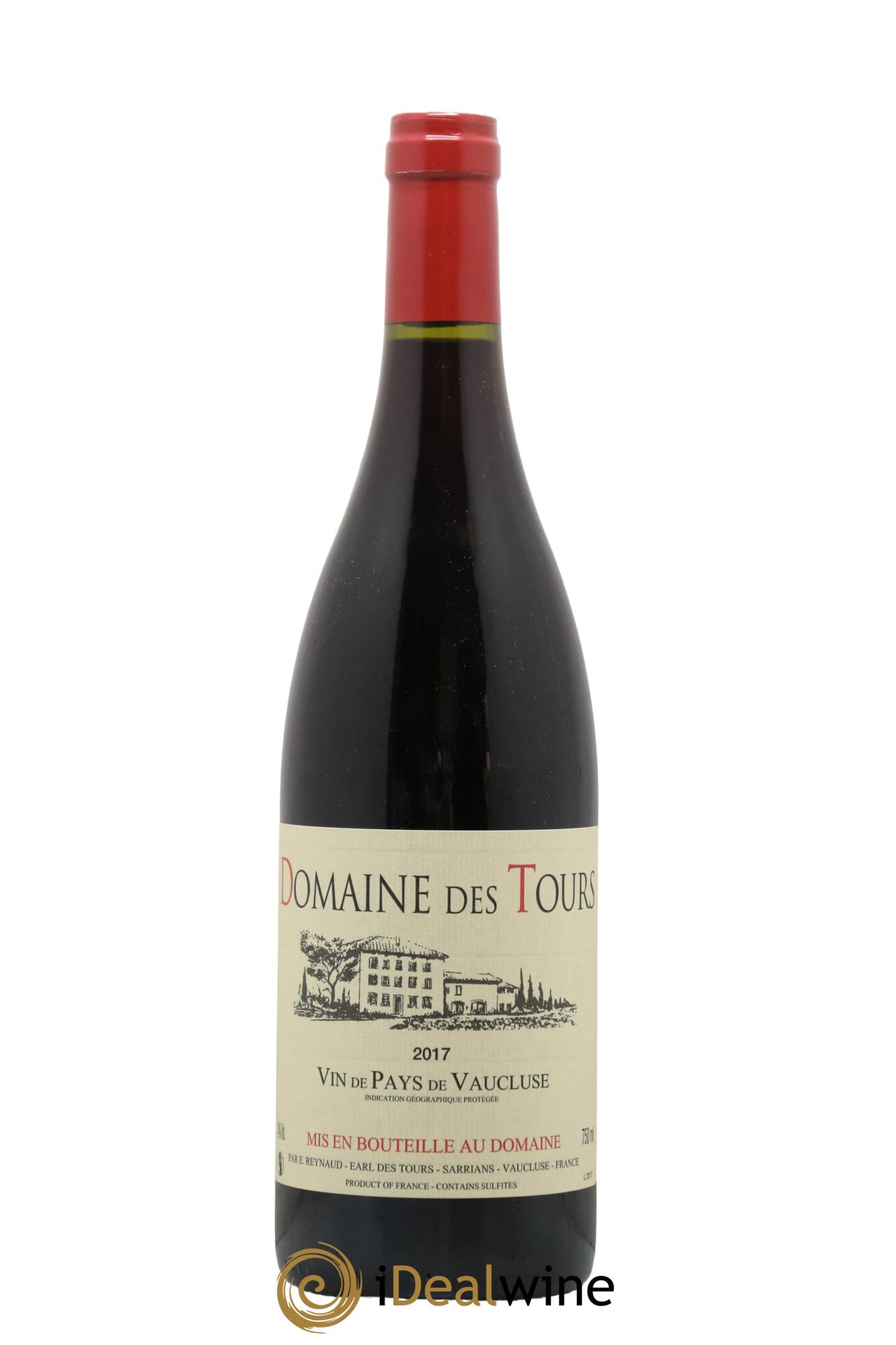 IGP Vaucluse (Vin de Pays de Vaucluse) Domaine des Tours Emmanuel Reynaud 2017 - Lot de 1 bouteille - 0