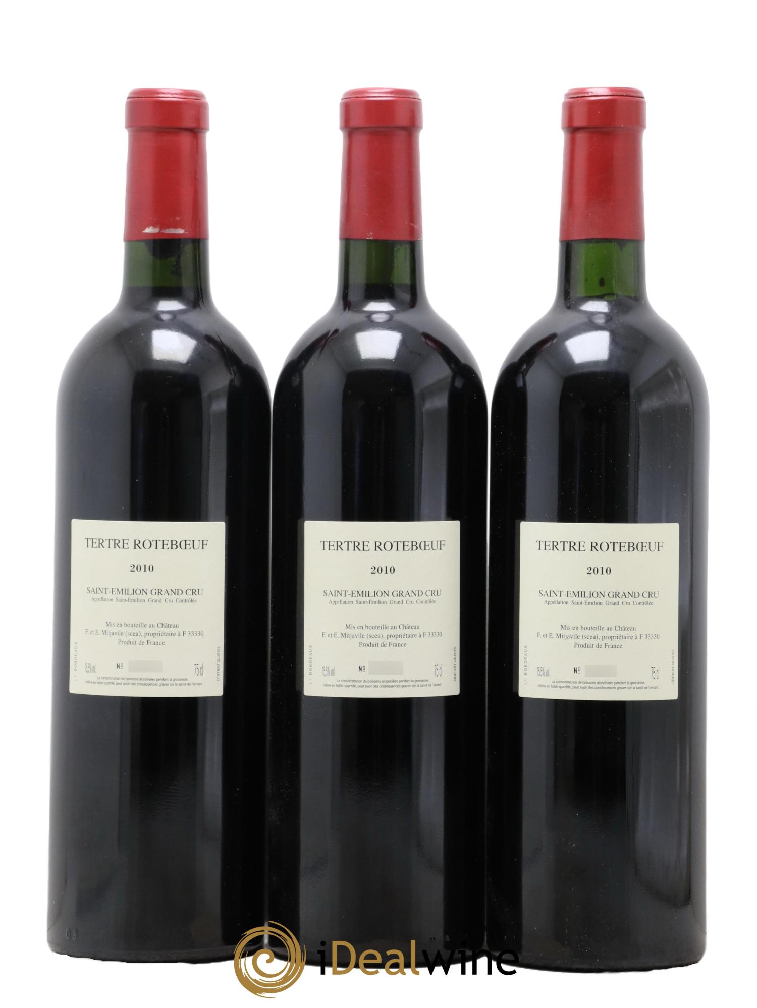 Château Tertre Roteboeuf 2010 - Lot de 3 bouteilles - 1