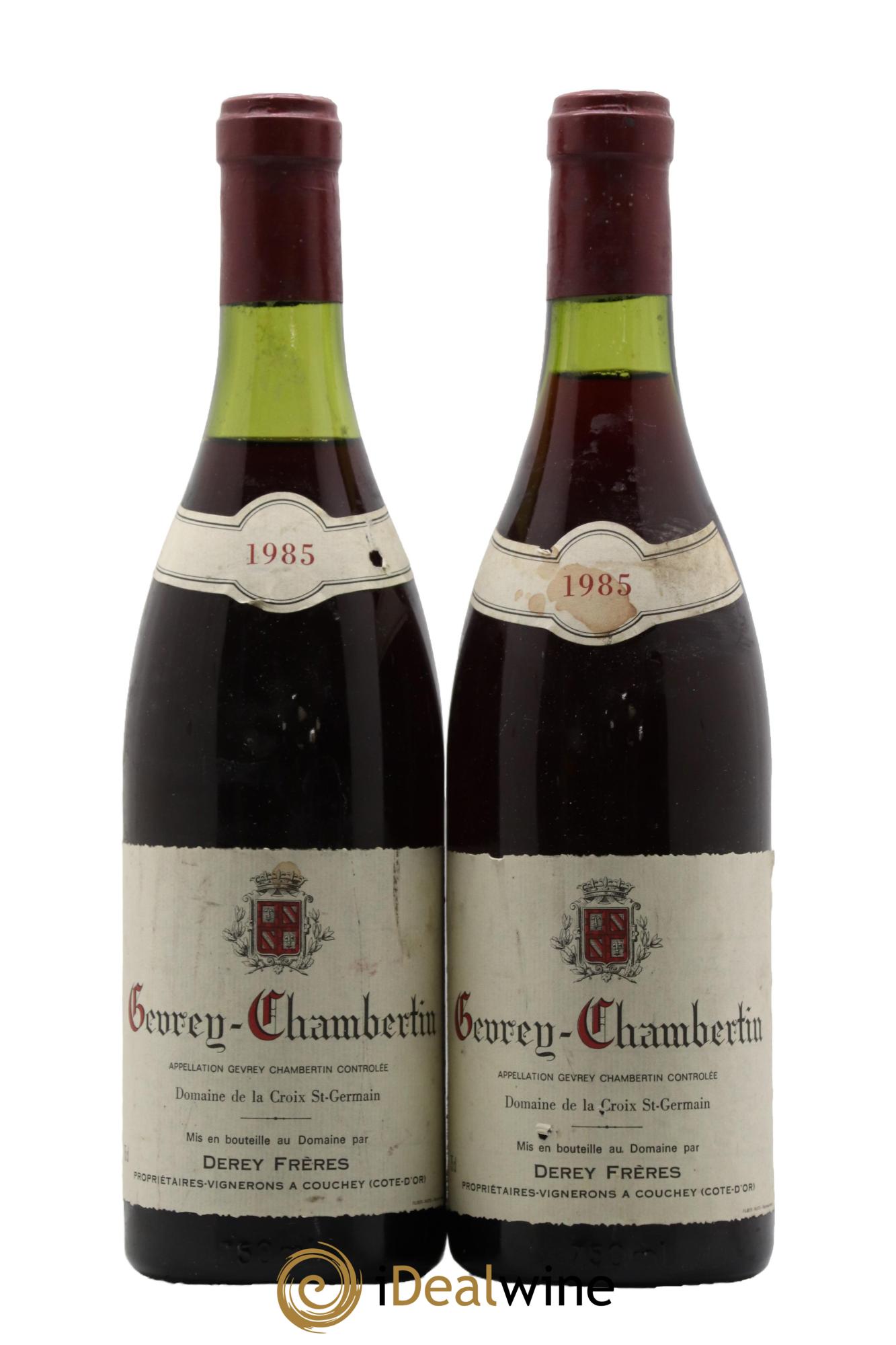 Gevrey-Chambertin Domaine Derey 1985 - Lot de 2 bouteilles - 0