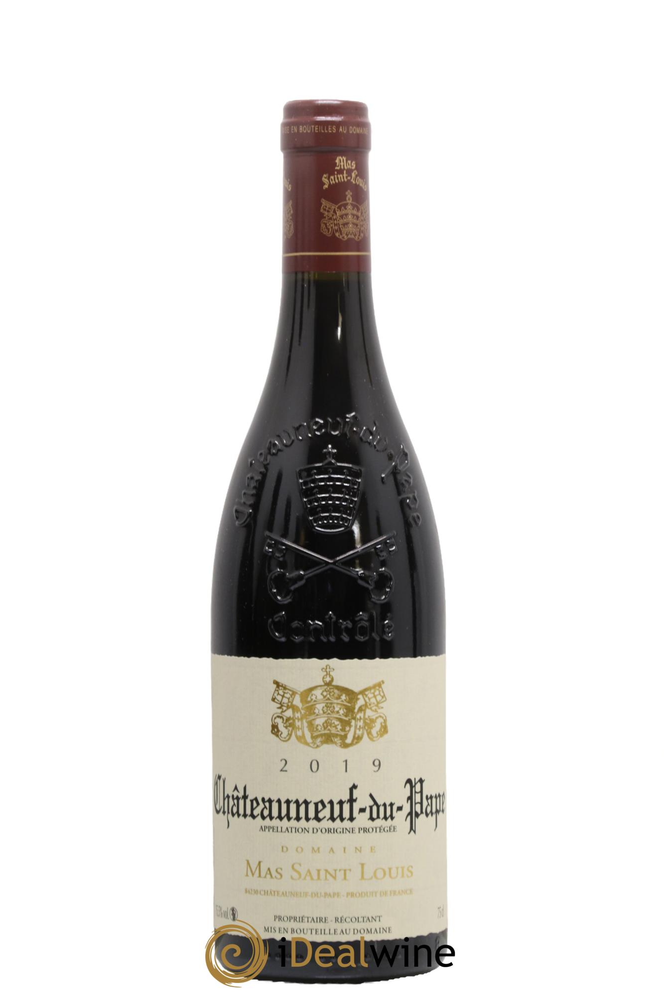 Châteauneuf-du-Pape Mas Saint Louis 2019 - Lot of 1 bottle - 0